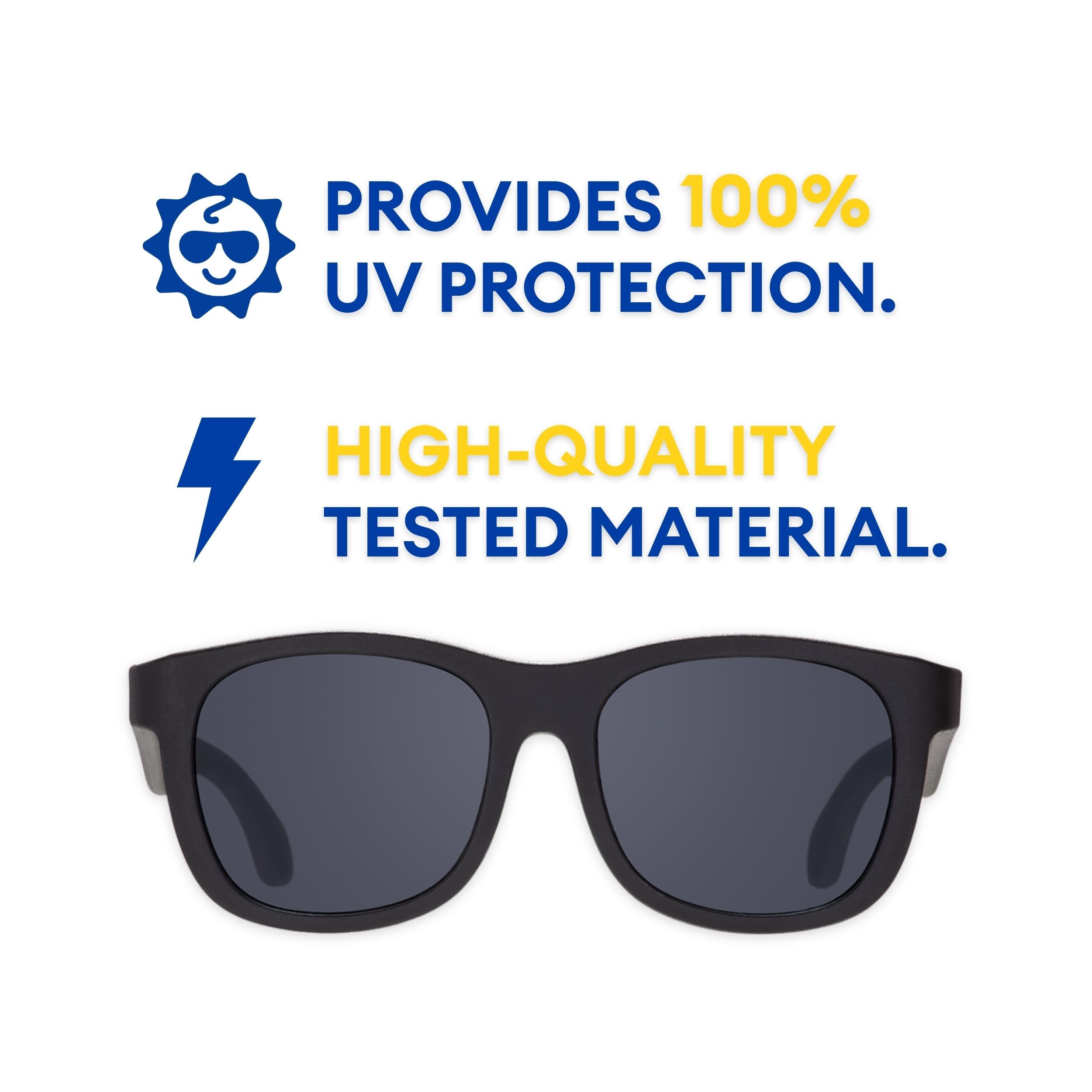 Babiators Original Navigator Baby & Toddler Sunglasses | 100% UV Protection, Shatter-Resistant, Flexible Rubber Frames