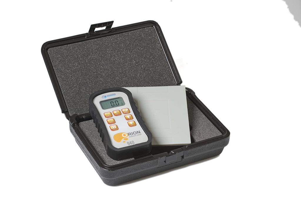 Orion® 910 Pinless Wood Moisture Meter Kit by Wagner Meters | Accurate, Non-Damaging, Deep Depth Lumber Moisture Measurement, On-site Calibration (Standard Calibrator)
