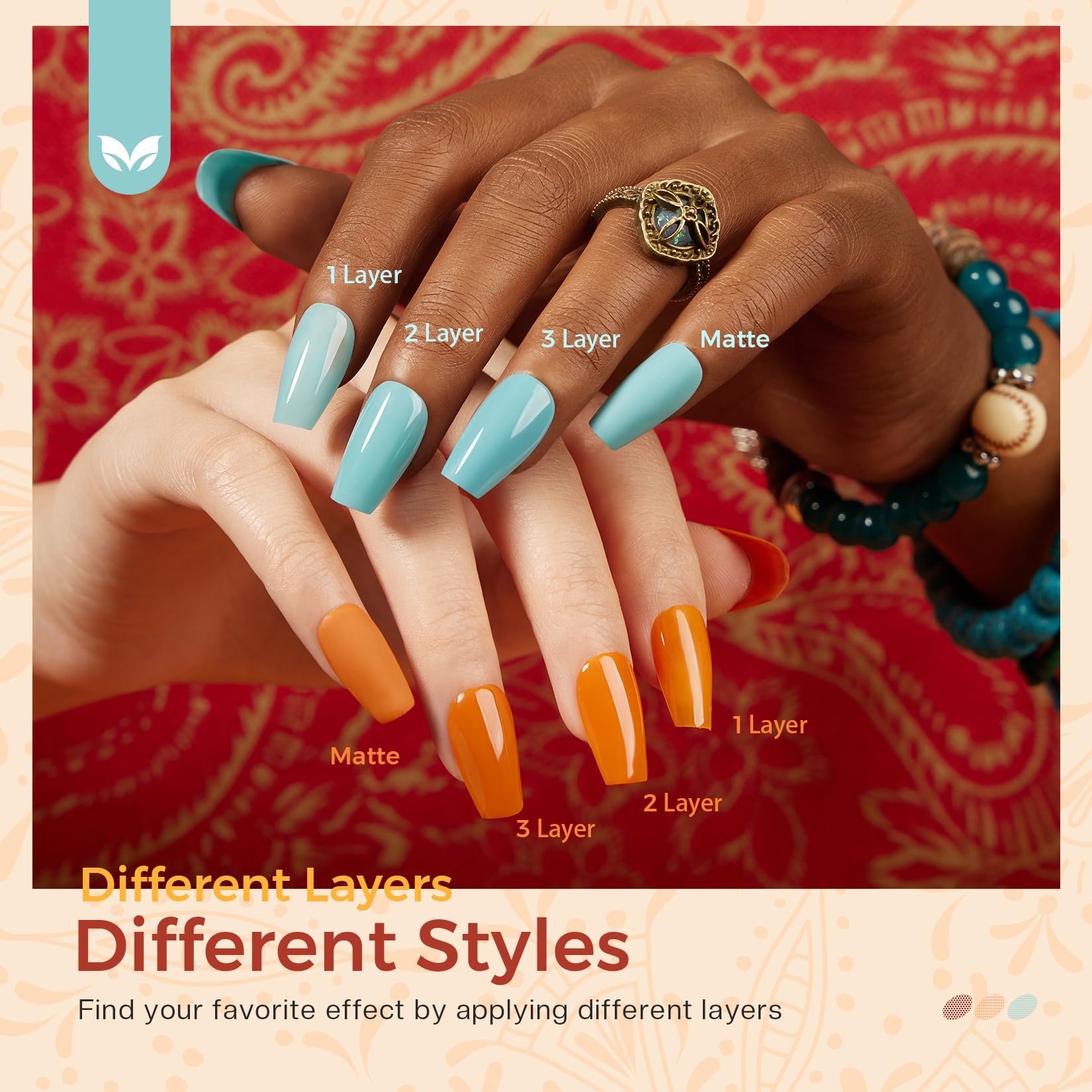 Morovan 15 Bright Color 0.27oz Air Quick Dry Long Lasting Nail Polish Gift Set for Women