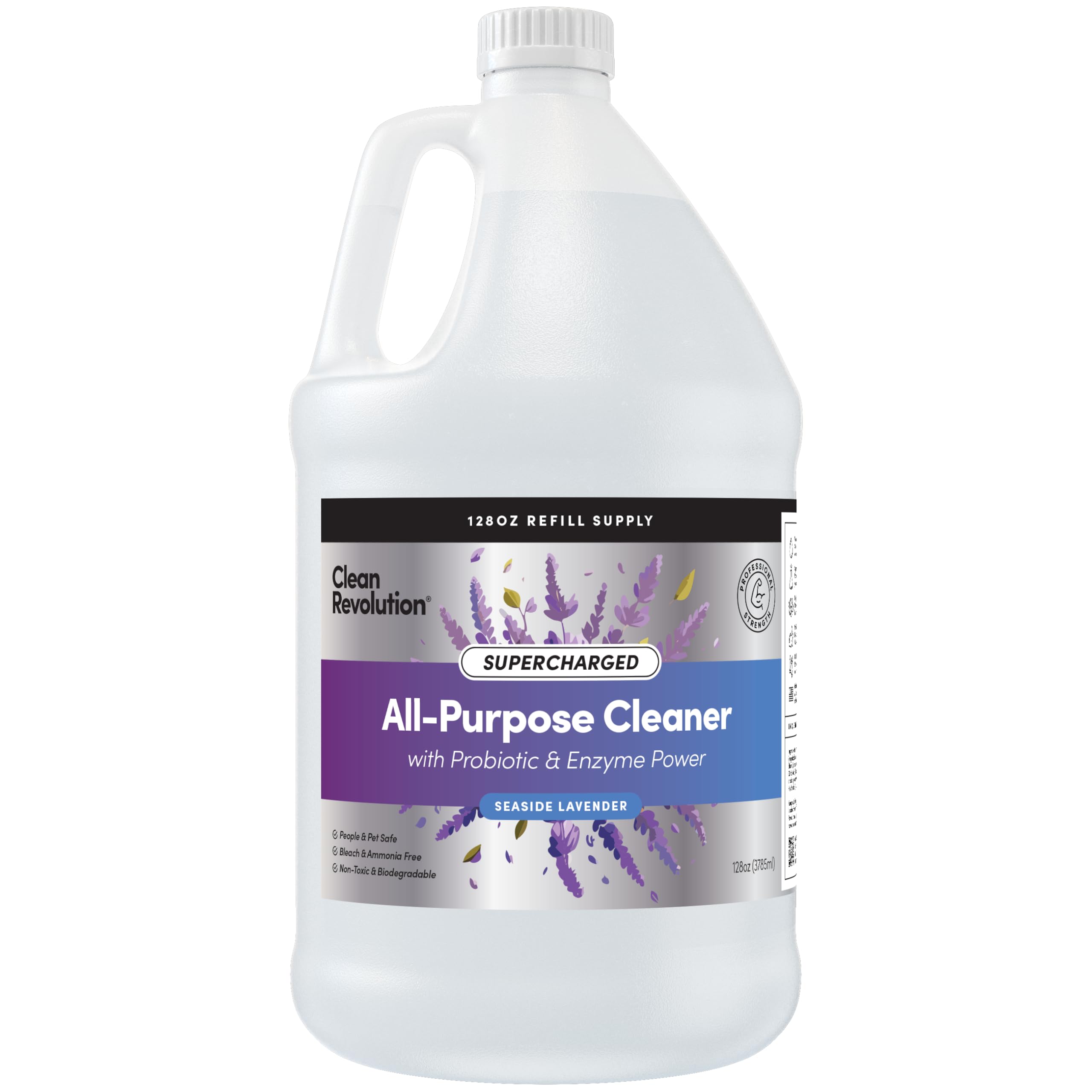 Clean Revolution Multi Surface Cleaner Refill Supply, Non-Toxic, Eco-Friendly & Plant-Based, Ready to Use, Dreamy Citrus, 128 Fl Oz (1 Gallon)