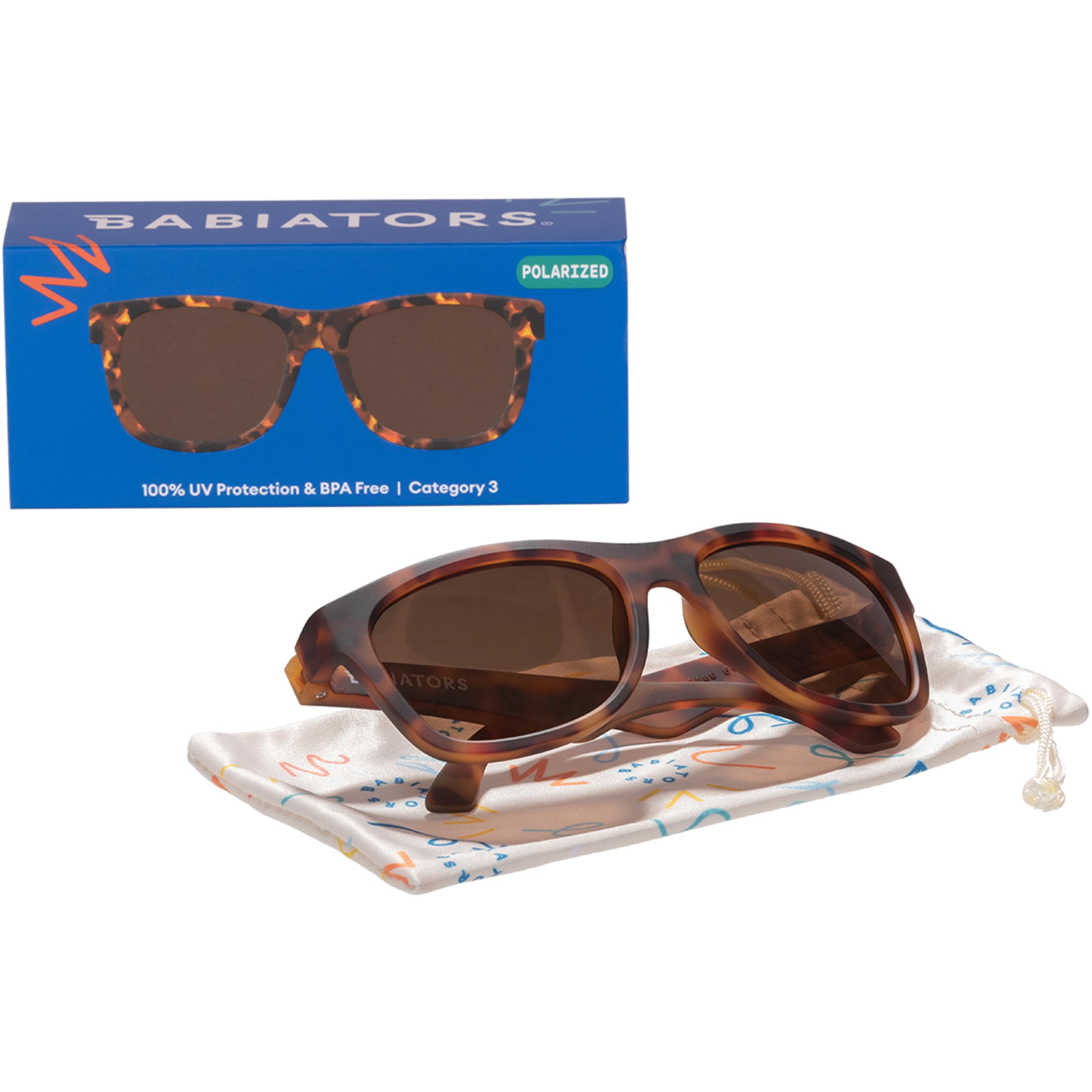 Babiators Original Navigator Baby & Toddler Sunglasses | 100% UV Protection, Shatter-Resistant, Flexible Rubber Frames