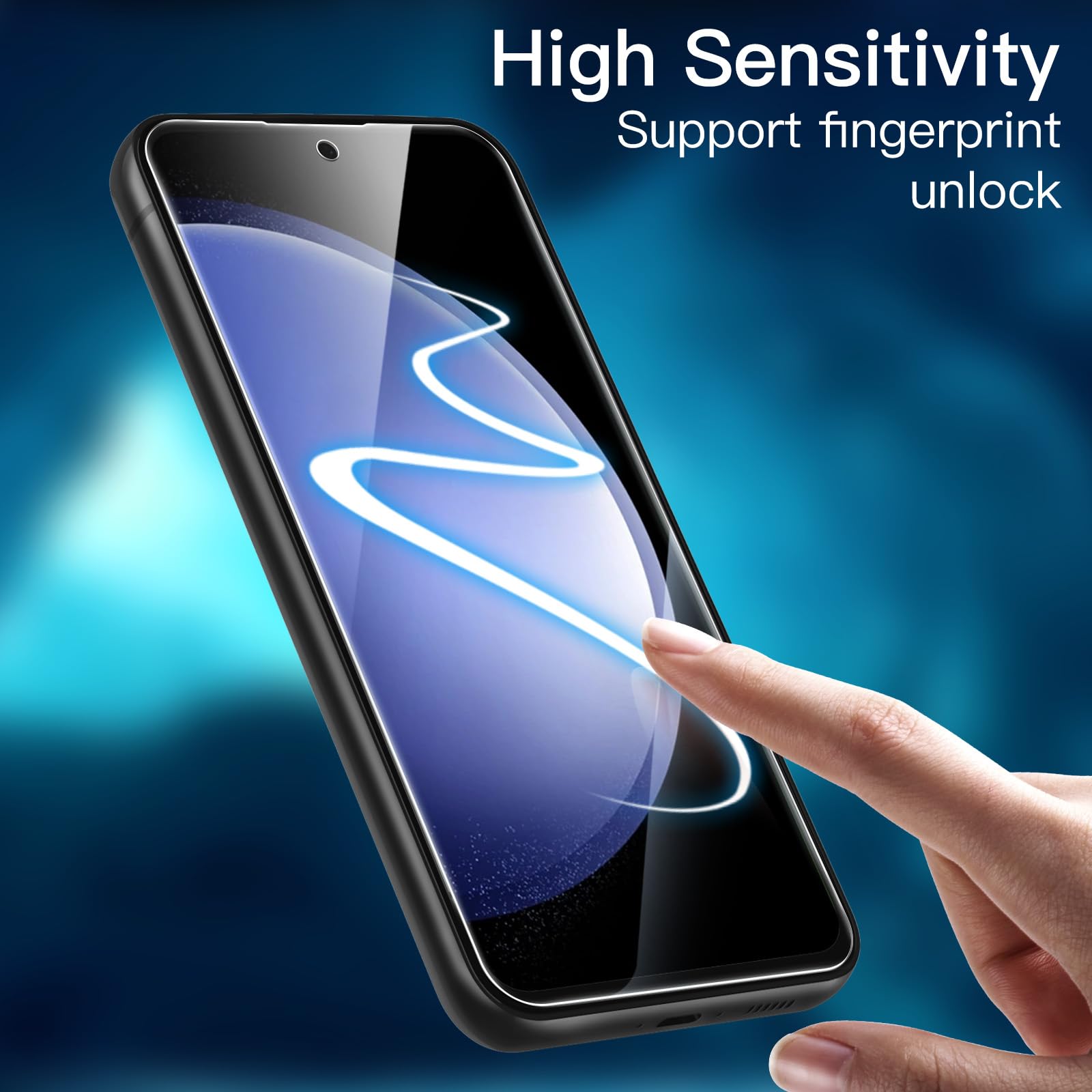 JETech Screen Protector for Samsung Galaxy S20 FE 6.5-Inch with Camera Lens Protector, Tempered Glass Film, Fingerprint ID Compatible, HD Clear, 2-Pack Each