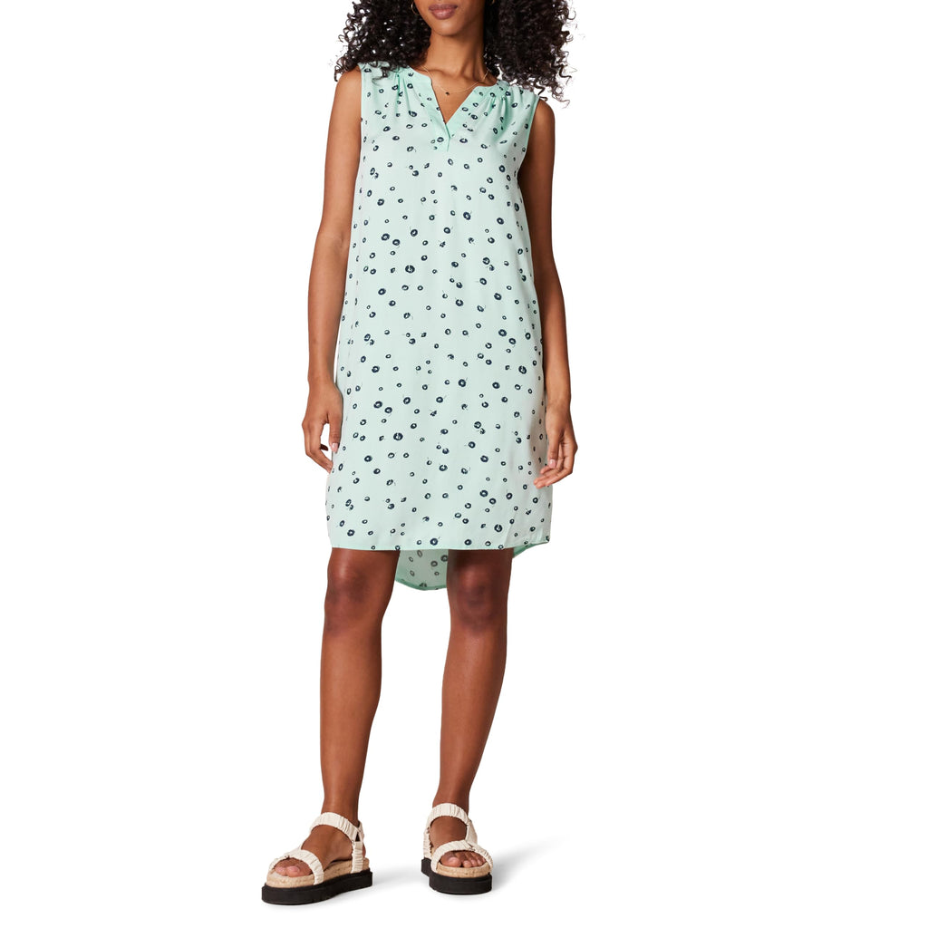 Amazon Essentials Women's Sleeveless Woven A-line V Neck Shift Dress