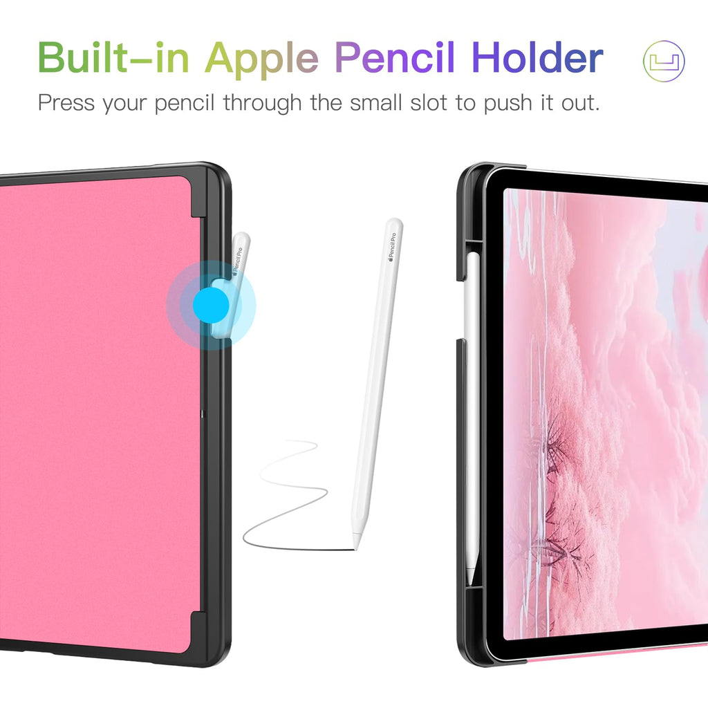 Fintie Case for iPad Air 11-inch M4/M3/M2 (2026/2025/2024), iPad Air 5th/4th Generation (2022/2020) 10.9 Inch, Multi-Angle Viewing Protective Cover with Pencil Holder & Pocket, Black