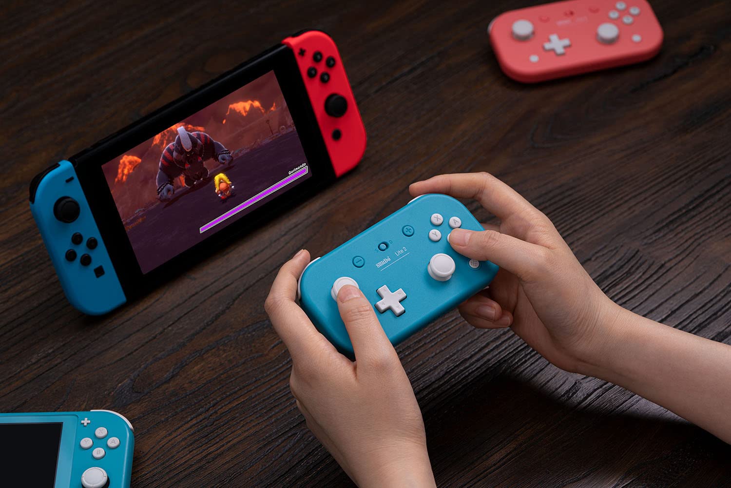 8BitDo Lite 2 Bluetooth Gamepad for Switch, Switch Lite, Android and Raspberry Pi (Pink)