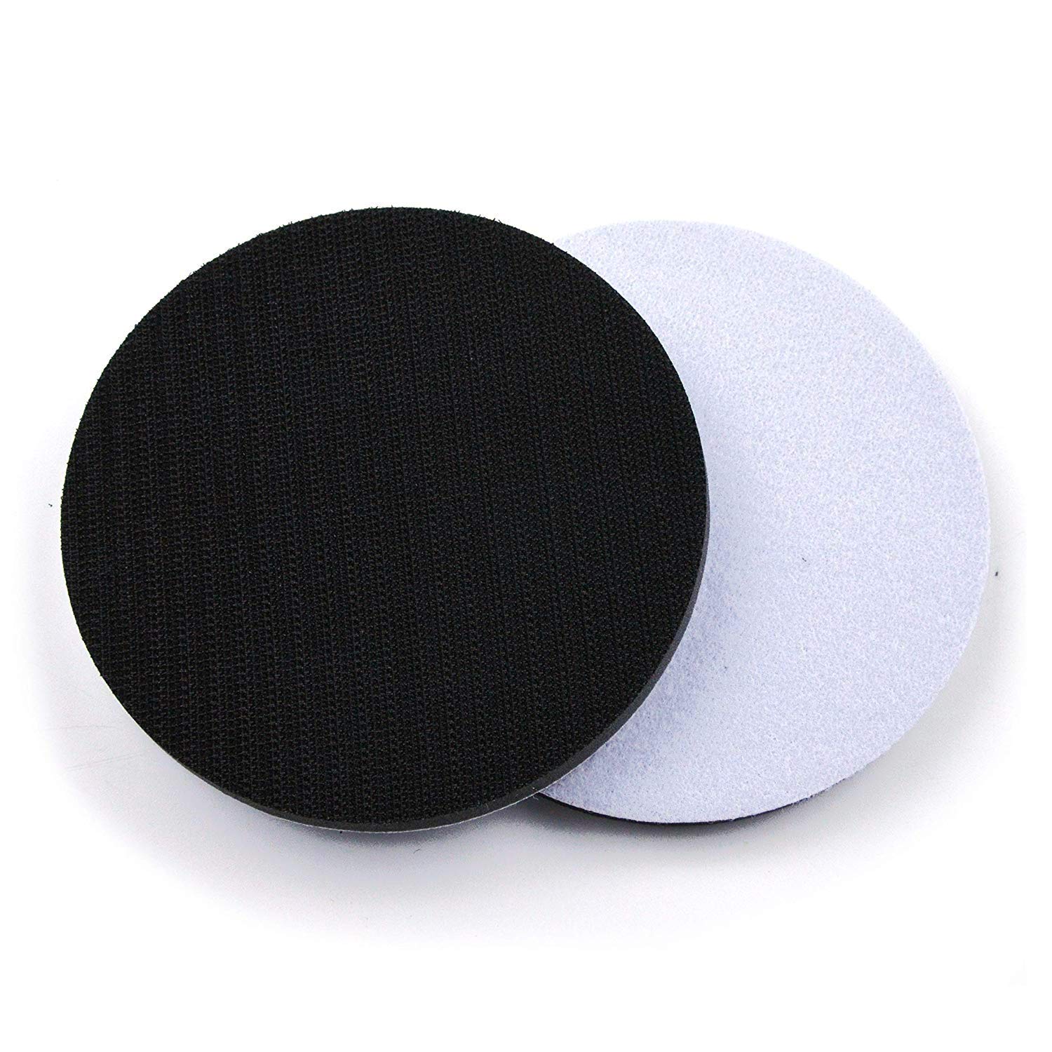 5 Pack 5 Inch 8 Holes Soft Density Interface Pads Hook and Loop 5" Sponge Cushion Buffer Backing Pad (Set of 5)