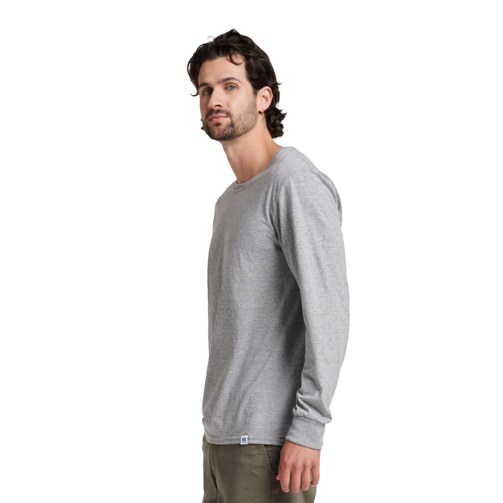 Russell Athletic Men's Dri-Power Long Sleeve Tees, Moisture Wicking, Odor Protection, UPF 30+