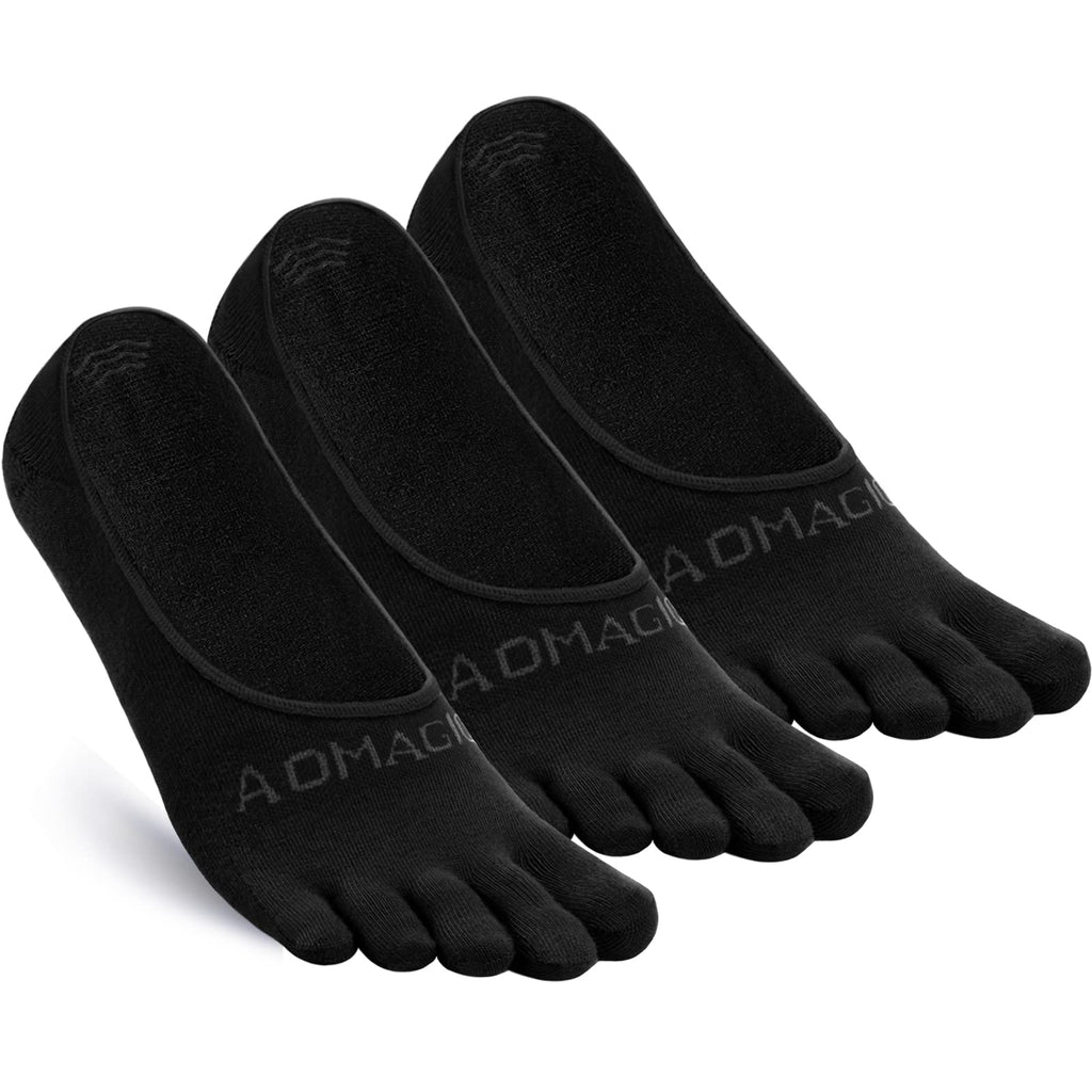 Toe Socks No Show for Women & Men Running Five Fingers Athletic Invisible Liner Socks, Moisture Wicking