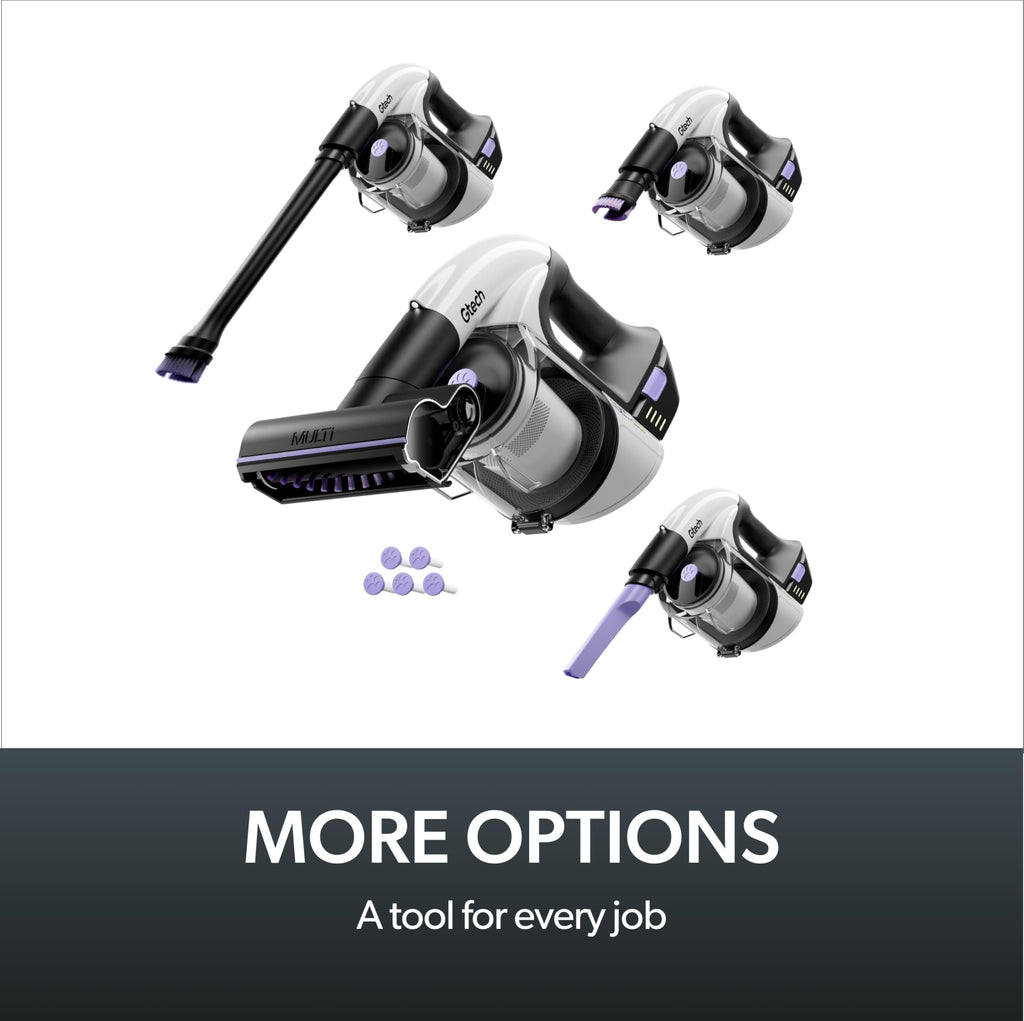 Gtech System Platinum Bundle Vacuum Cleaner Bundle - Includes the AirRam Platinum Upright and the Multi Platinum Handheld - Rechargeable 22V Lithium Ion Battery - Anti-Hair Wrap
