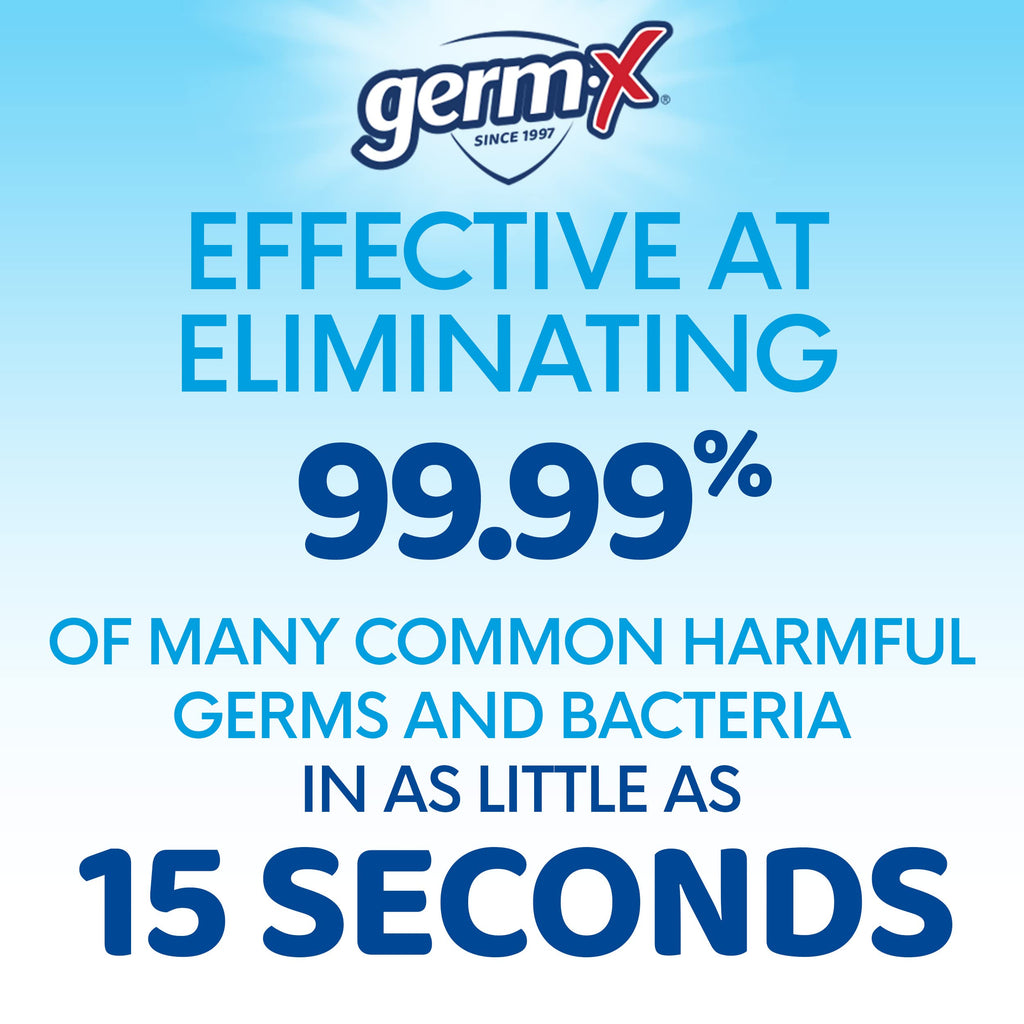 Germ-X Advanced Hand Sanitizer, 2 Fl Oz (Pack of 6), Less Drying Moisturizing Clear Gel, No Rinse Formula, Mini Travel Size for On-The-Go