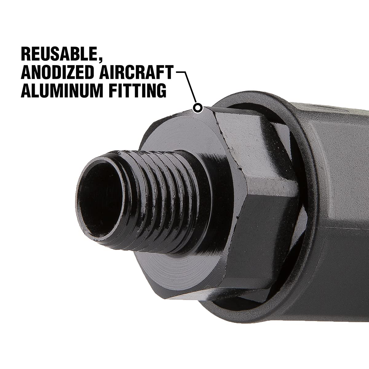 Flexzilla Pro Air Hose Reusable Fitting with Swivel, 1/2 in. - RP900500S