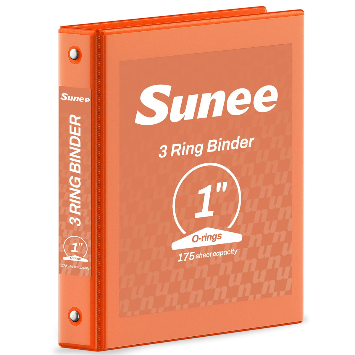 SUNEE 3 Ring Binder 1/2 Inch 1 Pack, Clear View Binder Three Ring PVC-Free (Fit 8.5x11 Inches) for School or Office Supplies, Black
