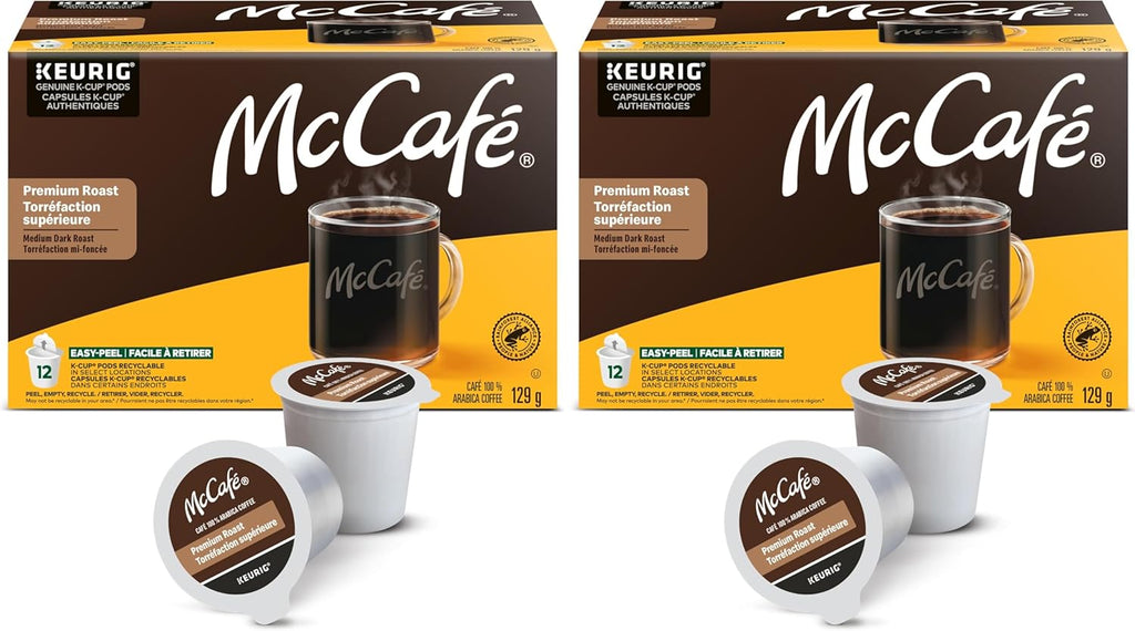 McCafe Premium Medium Dark Roast K-Cup Coffee Pods, 48 Count, For Keurig Coffee Makers