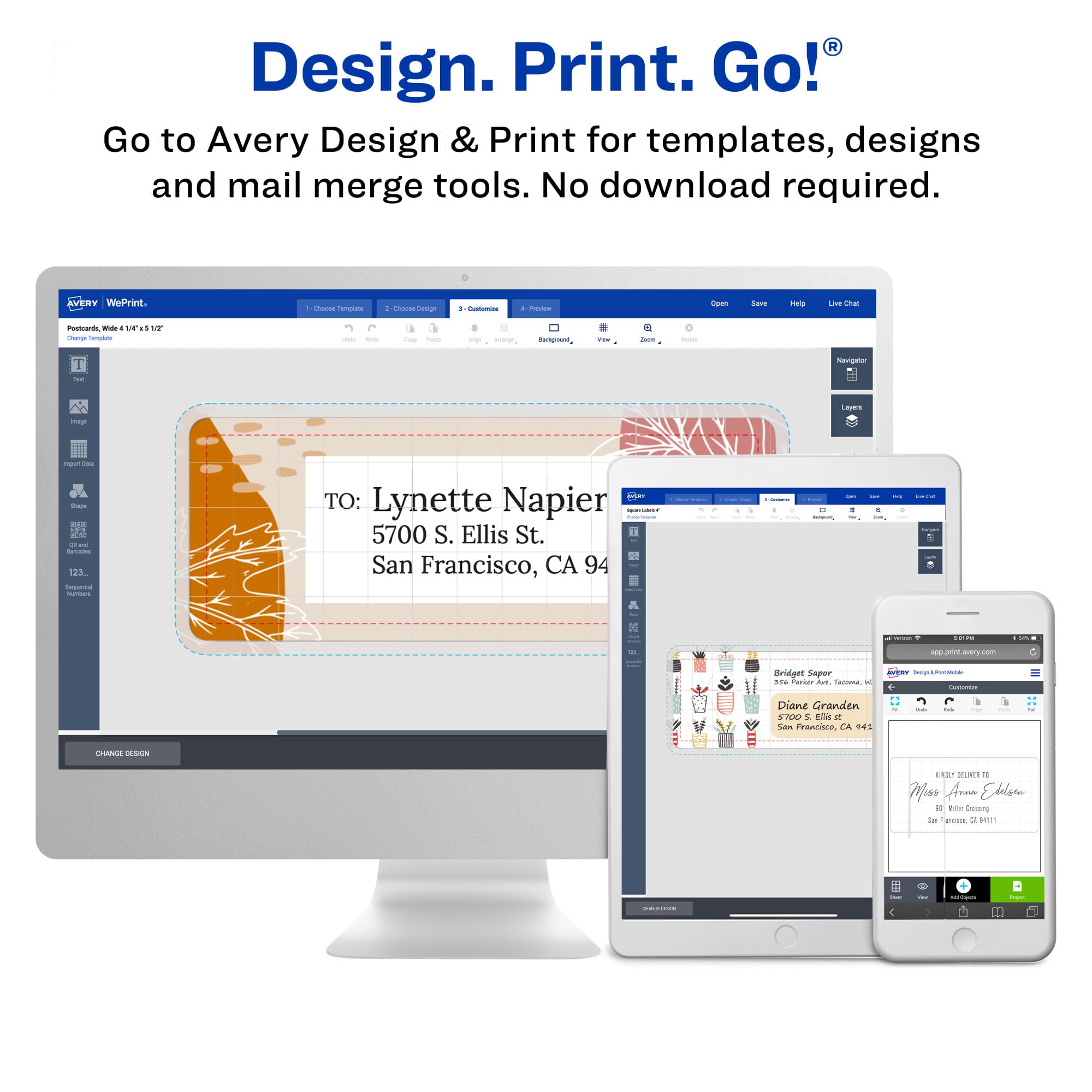 Avery White Computer Labels, 15/16" x 3-1/2", Dot Matrix and Pin-Feed Printers, 5,000 Total (4013)