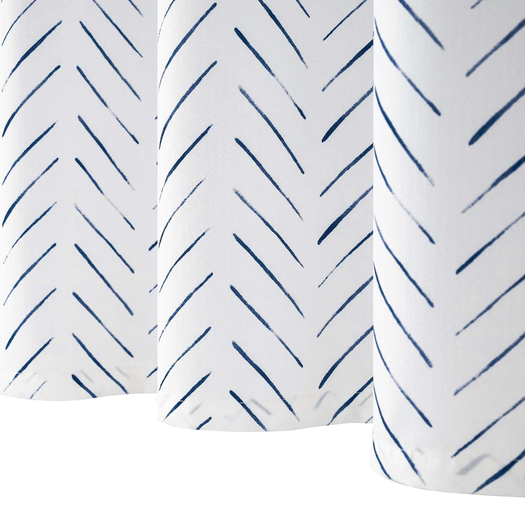 jinchan Small Stall Black and White Shower Curtain 36x72 Inches Inky Herringbone Chevron Zig Zag Waterproof Fabric Modern Farmhouse Shower Curtains for Bathroom with 7 Hooks