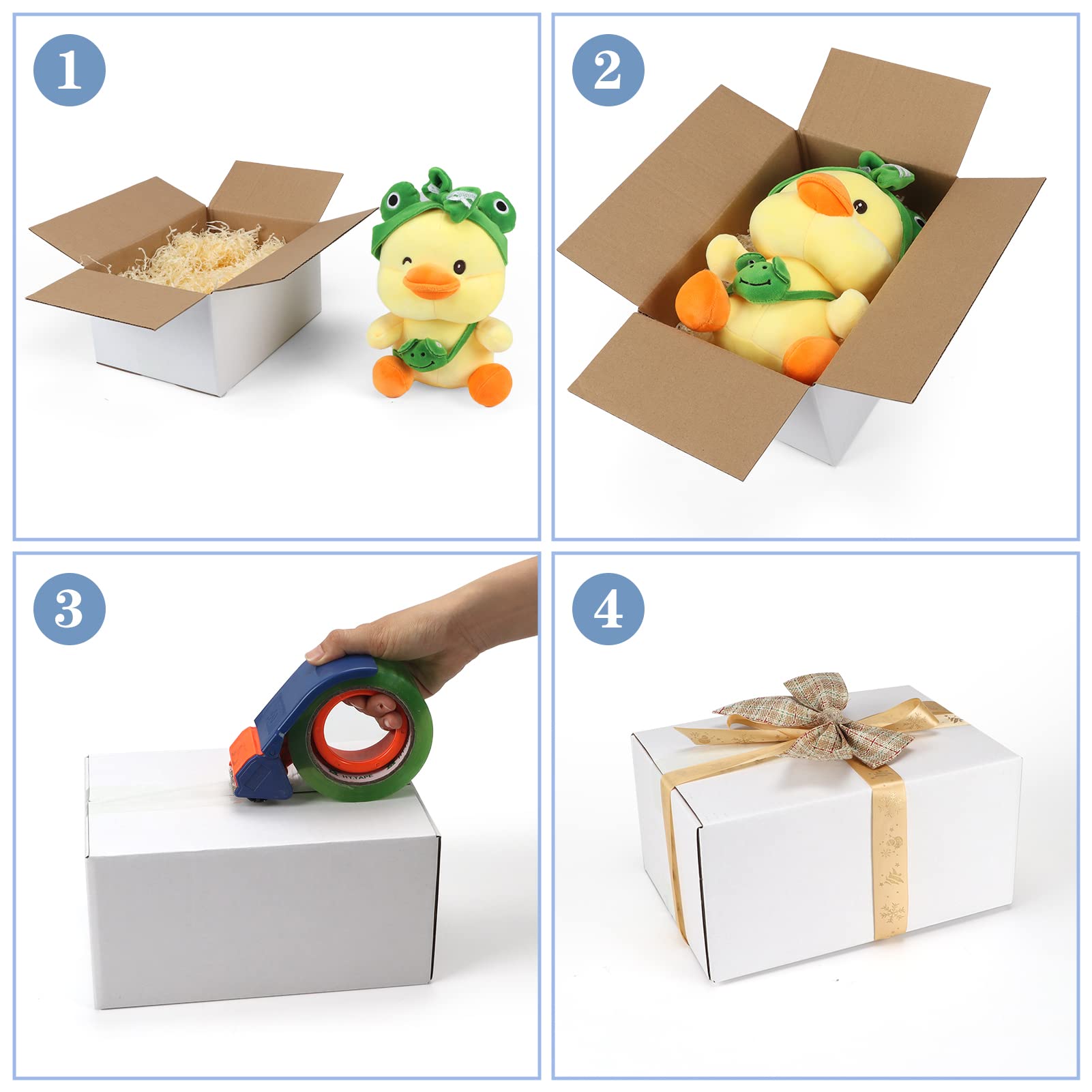 Hoikwo 40 Pack 4x4x2 Shipping Boxes for Small Business, Black Packaging Cardboard Boxes, Moving Mailing Packing Box