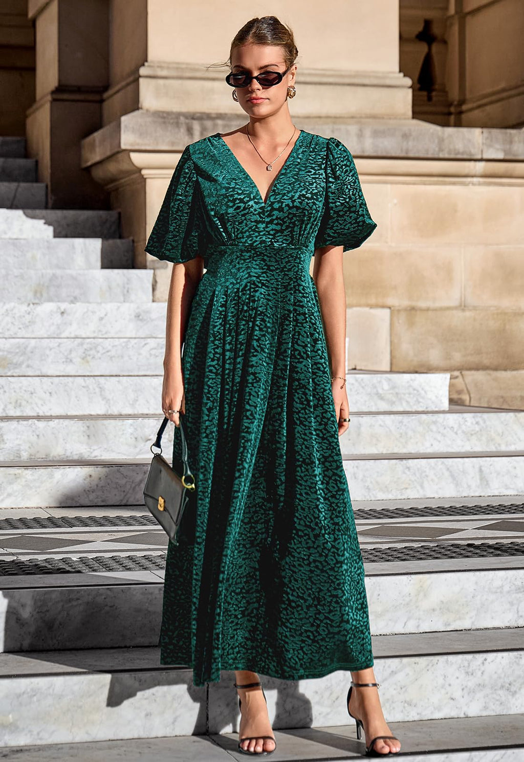 Sissyaki Women's Velvet Formal Dresses for Wedding Guest 2025 Fall Winter Dress