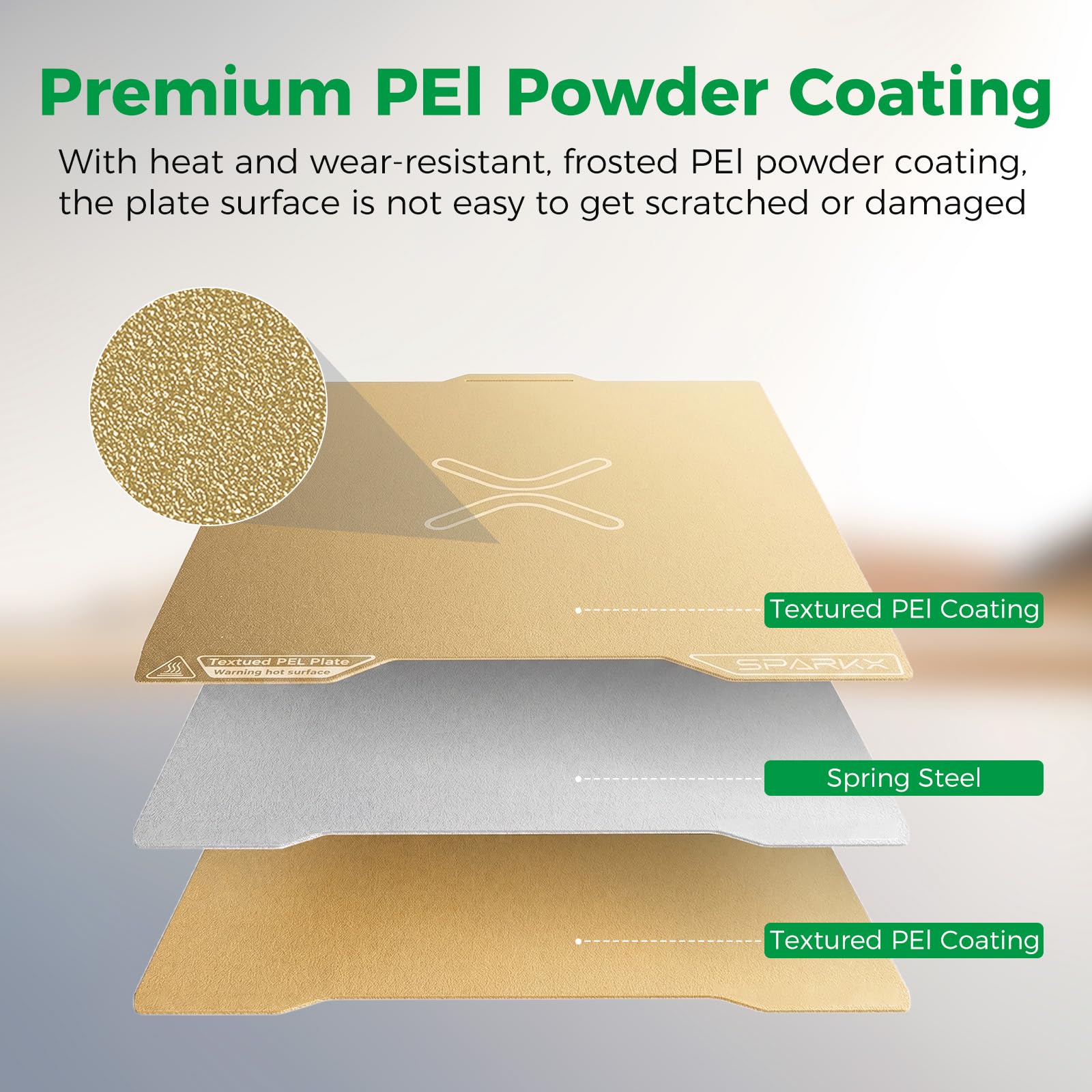 Creality Ender 3 V4 Build Plate, Original PEI Printing Plate Kit 225*250mm, Flexible Spring Steel Magnetic Platform Plate, Easy Print Removal, Heat Resistant For Creality Ender 3 V4 Combo 3D Printer