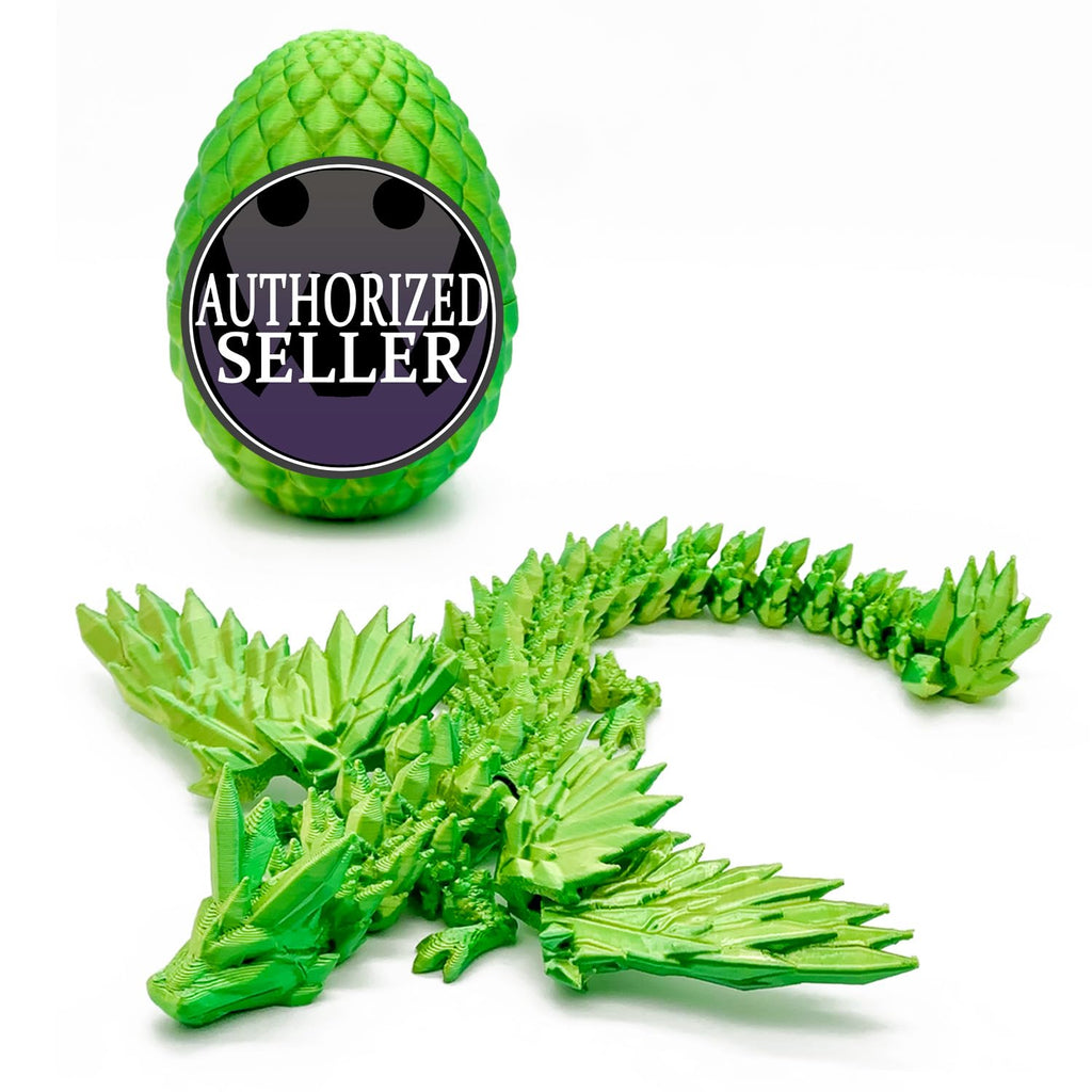 HEZUJ 3D Printed Dragon Dinosaur Egg,Articulated Crystal Dragon Fidget Toys,Prefilled Easter Basket Stuffers Eggs Filled, for Boys Girls Christmas Valentines Day Gifts (Purple Flying Dragon)