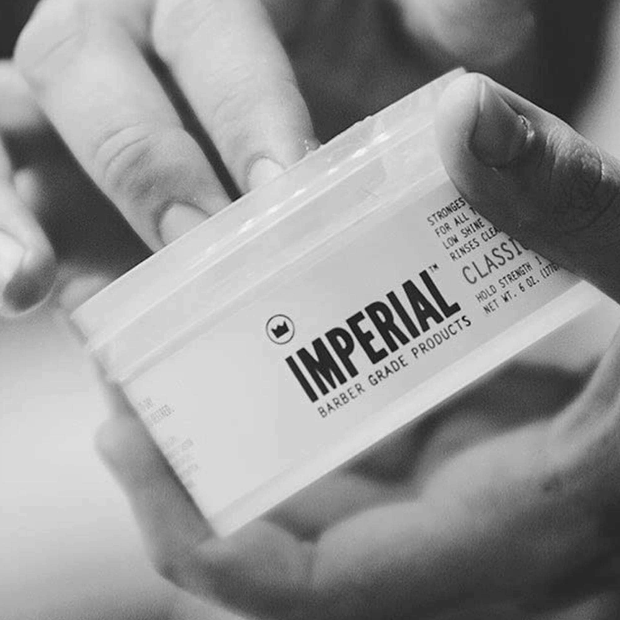 Imperial Barber Grade Products | Classic Pomade, 2 oz | TSA Approved | Travel Sized | Strong Hold | Low Shine | Water-Based | Easy to Wash Out | For Tight Holds and Styles
