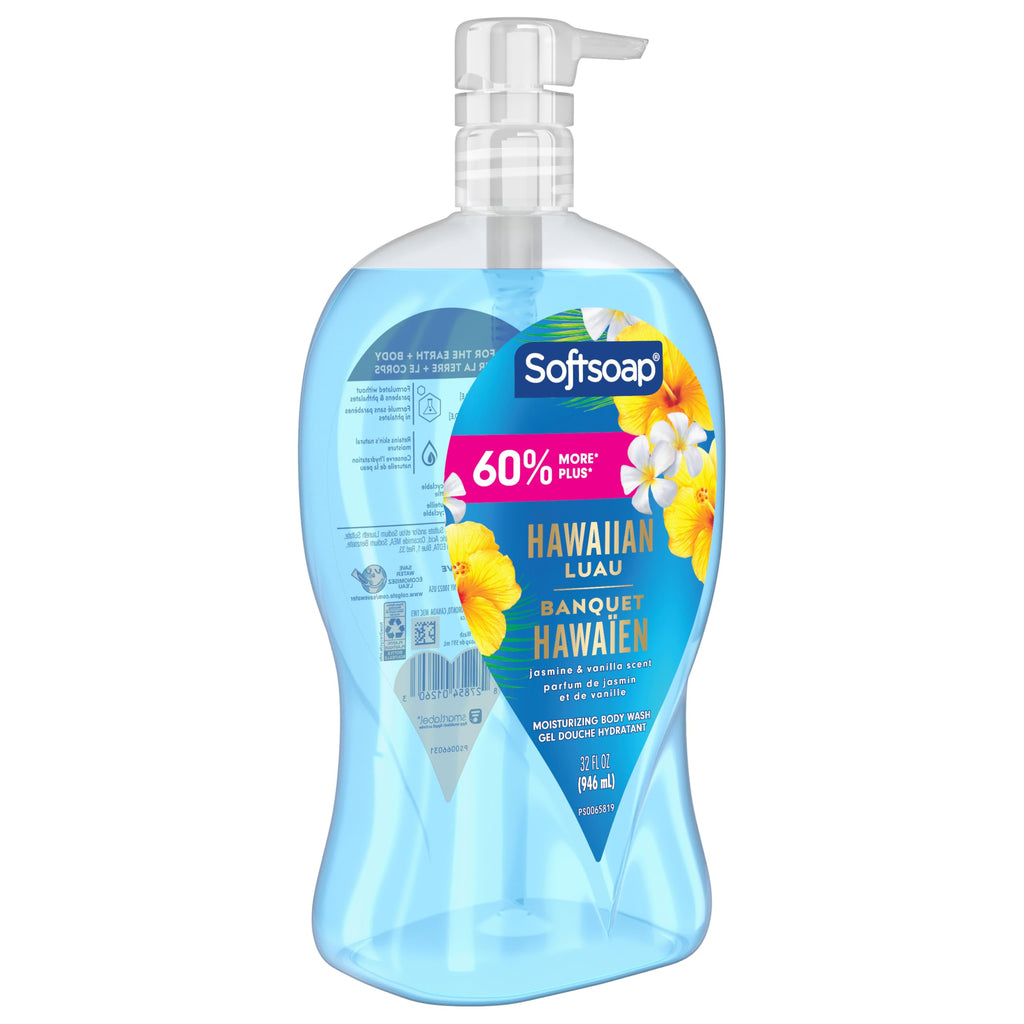 Softsoap Body Wash Pump, Coconut Butter Scrub, Exfoliating Body Wash, 32 Ounce (Pack of 1), WHITE (Package May Vary)