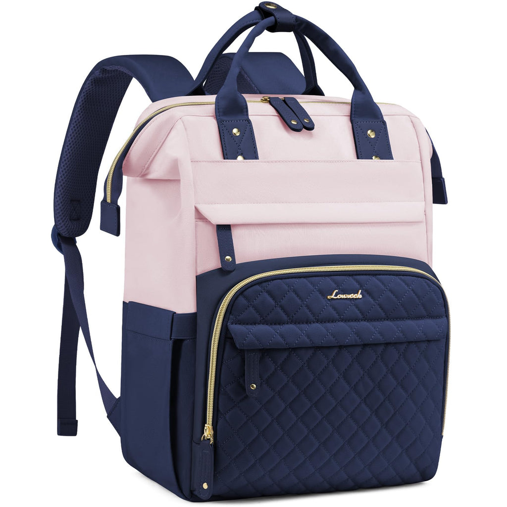 LOVEVOOK Laptop Backpack for Women, 15.6 inch Waterproof Nurse Bag Teacher Work Backpack Purse for Women, Travel Computer Backpack for College Office Business Ladies
