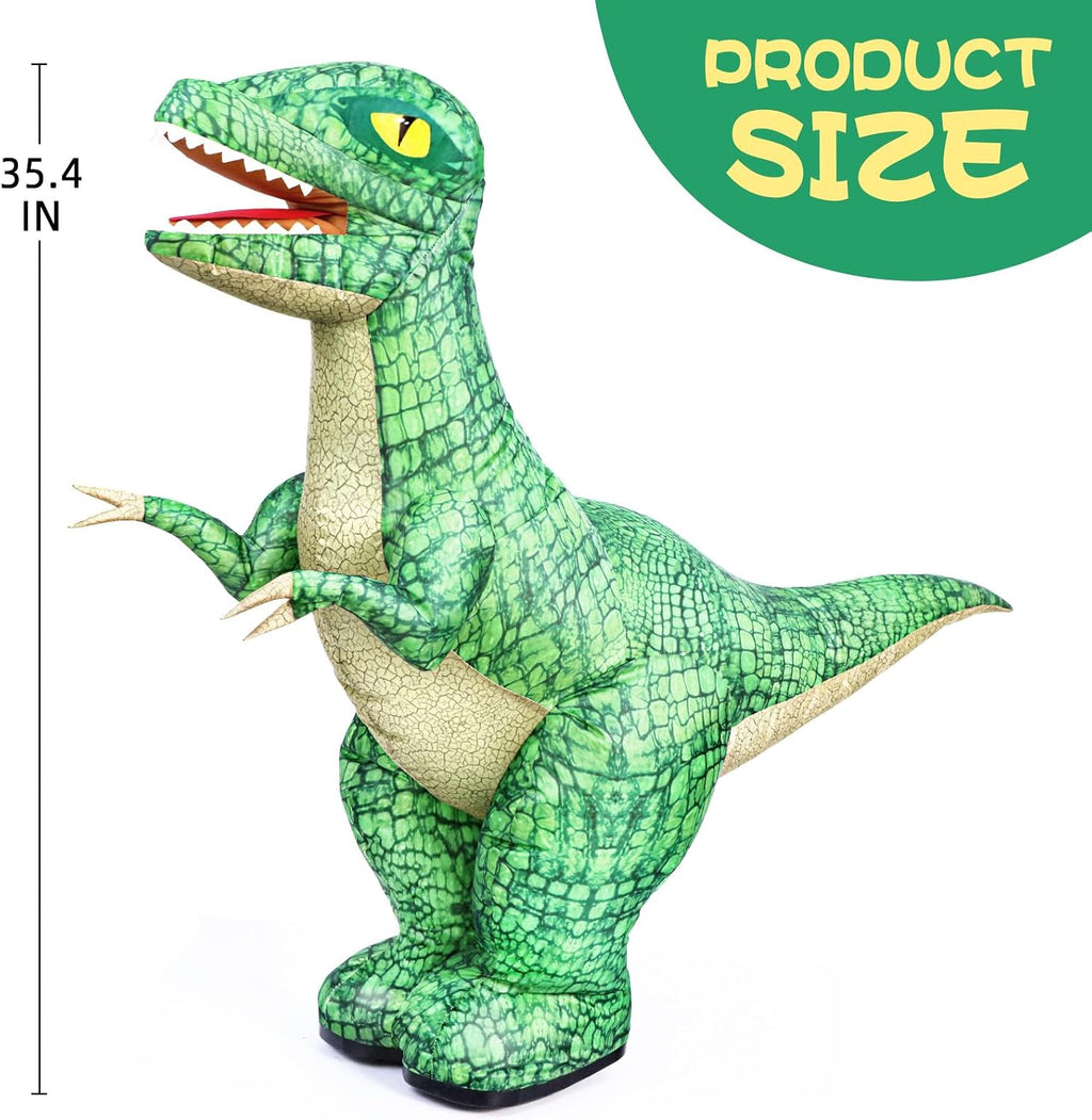 Jovow 2.4GHZ Remote Control Inflatable Dinosaur Toy for Kids,Electric Toy Dinosaur with 360°Rotation,Forward & Backward,Rechargeable Walking Dinosaur Toy for Boys Kids Age 6-8 8-12 Birthday Gifts
