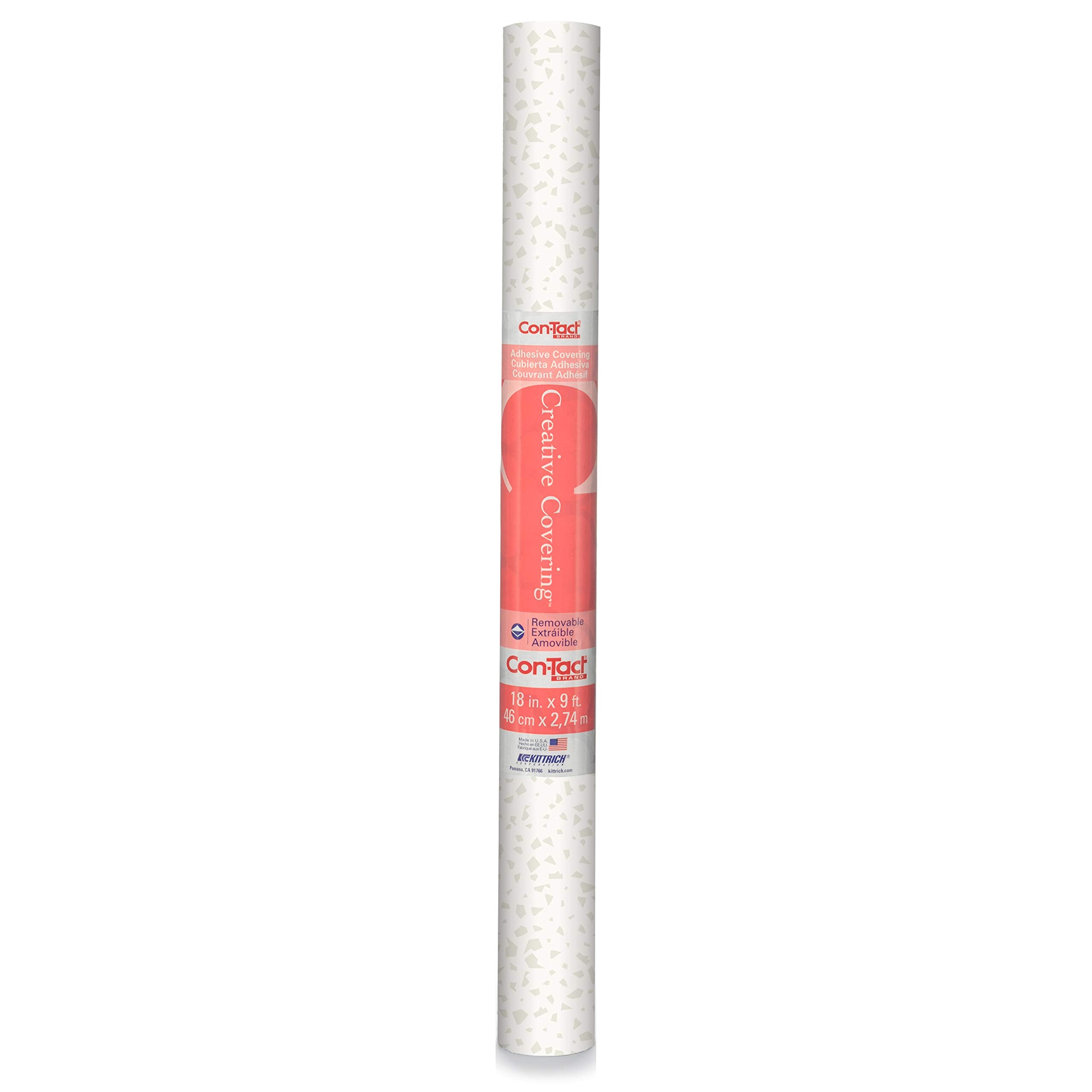 Con-Tact Brand Creative Covering, Self-Adhesive Shelf Liner, Multi-Purpose Vinyl Roll, Easy to Use and Apply, 18'' x 50', Abby Sage