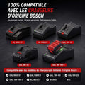4.0Ah Replacement for Bosch 18V Battery BAT609 BAT618 BAT619G BAT610G BAT612, High Output Lithium-Ion Battery Compatible with Bosch 18 Volt Cordless Power Tools Drills & Original Chargers