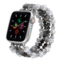 VISOOM Beaded Boho Bracelet Compatible for Apple Watch Band 40mm/38mm/41mm/42mm Series 11 10 9 8 7 SE Series 6/5/4 Women Fashion Cute Handmade Crystal Beads Stretchy Watch Strap for iWatch Bands 3/2/1