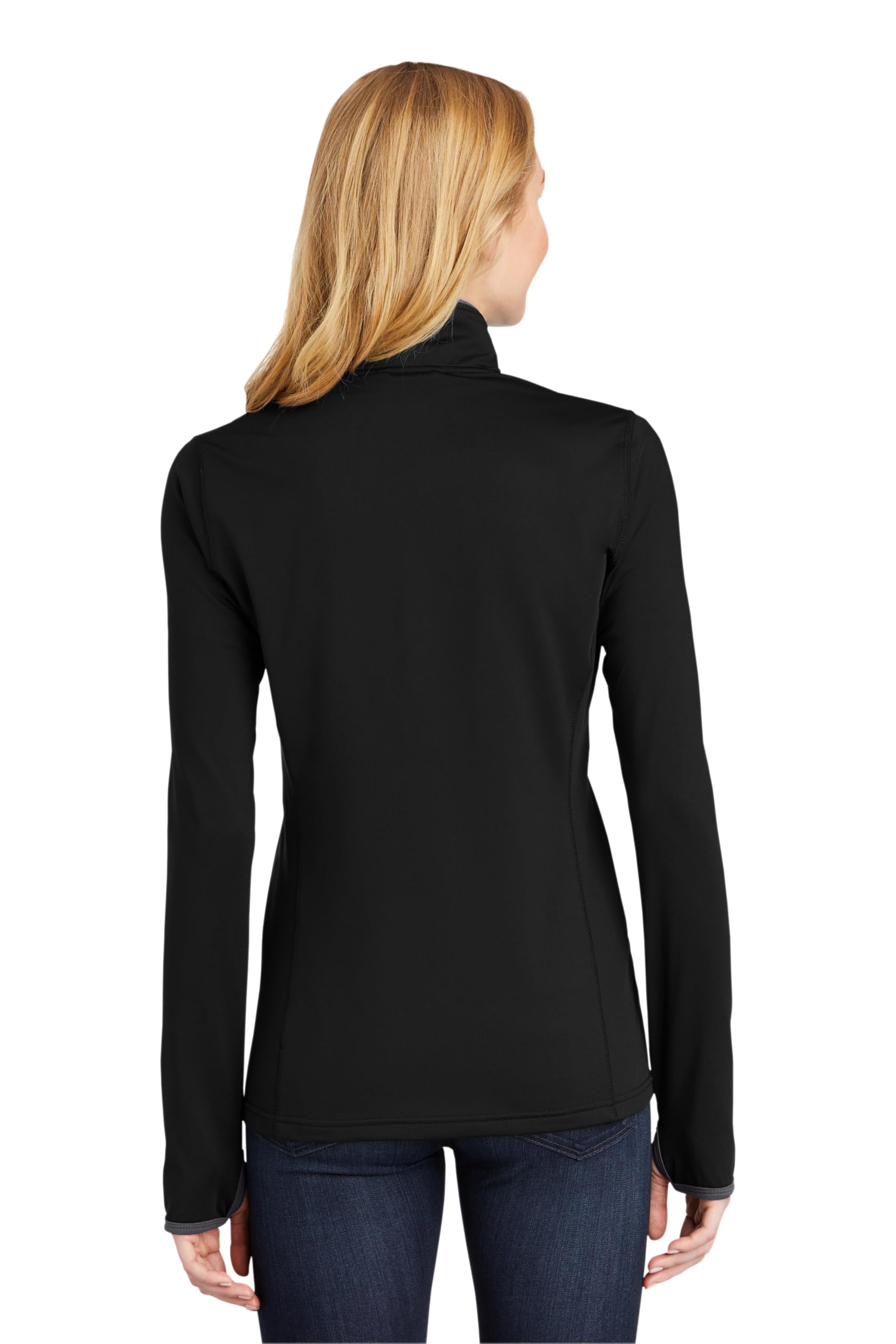 SPORT-TEK Women's Sport-Wick Stretch Contrast Full Zip Jacket