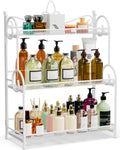 YIUKEA Bathroom Organizer Countertop - 3 Tier Spice Rack Organizer, Counter Organization and Storage for Bathroom, Kitchen, Bedroom, Offices, Foldable