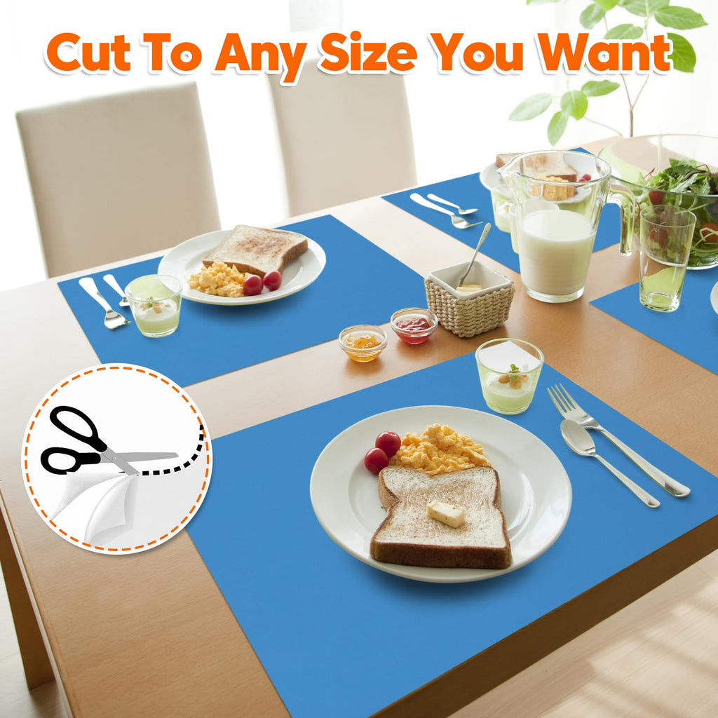 Large Silicone Mat, 72”x16” Heat Resistant Mats for Countertop, Cuttable Waterproof Kitchen Counter Mat, Multipurpose Countertop Protector Mat, Silicone Mats for Kitchen Counter (Black)