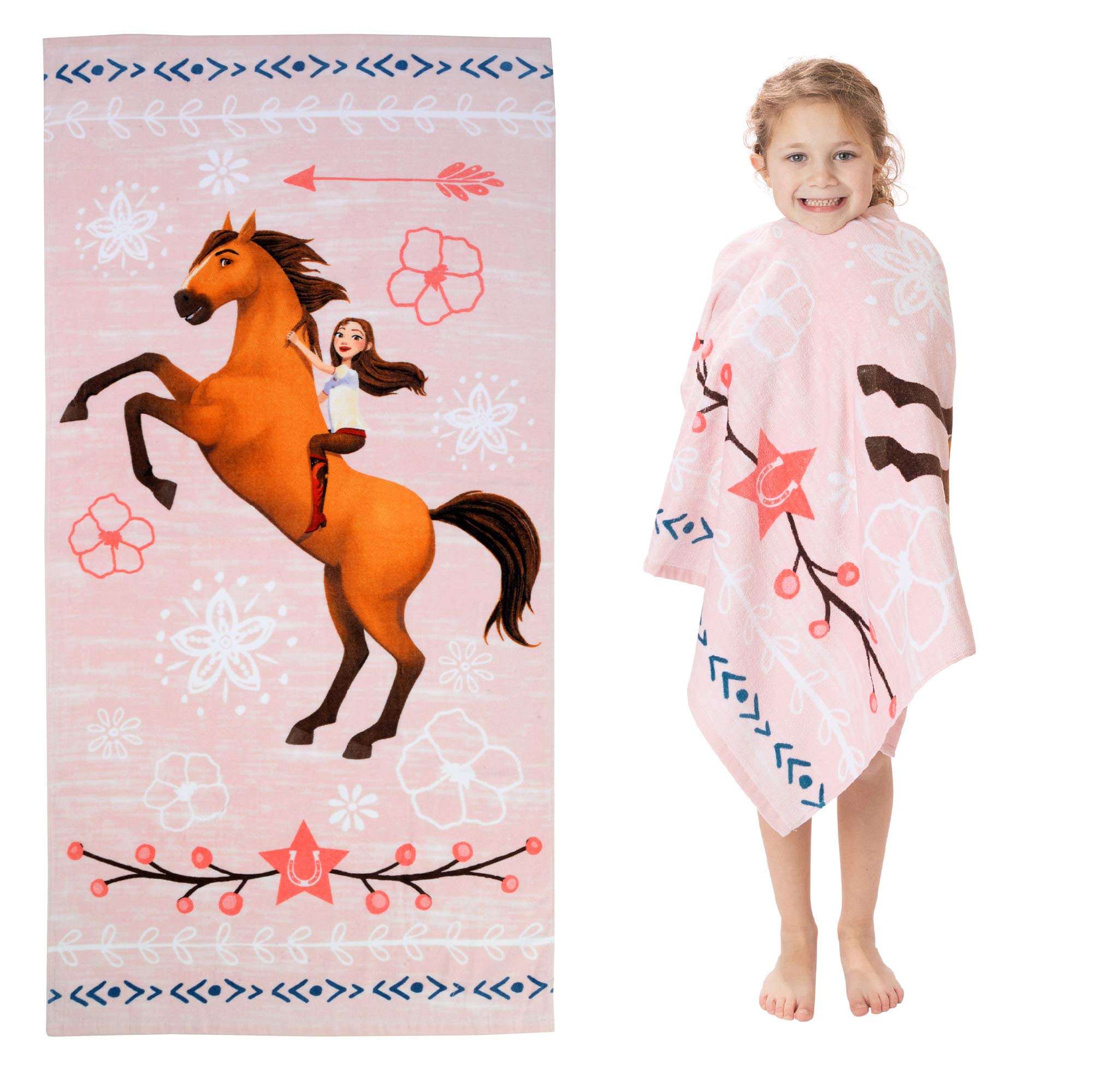 Barney Classic Kids Super Soft Cotton Bath/Pool/Beach Towel, 58 in x 28 in, (Offical Licensed Product) By Franco