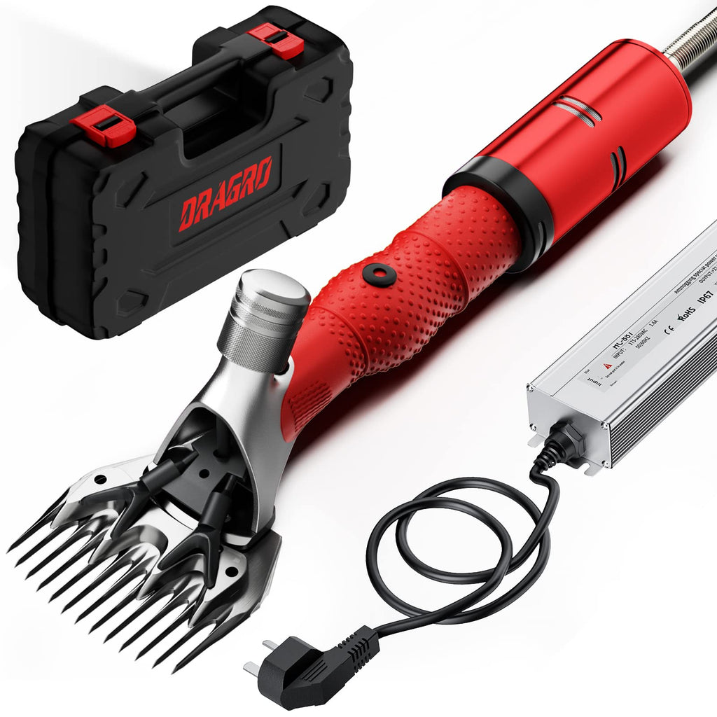 2026 Upgraded Sheep Shears 500W, Professional Electric Sheep Clippers, Farm Livestock Grooming Kit, 6 Speed Heavy Duty Electric Shears for Sheep Alpacas Goats Thick Coat Animals
