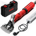 2026 Upgraded Sheep Shears 500W, Professional Electric Sheep Clippers, Farm Livestock Grooming Kit, 6 Speed Heavy Duty Electric Shears for Sheep Alpacas Goats Thick Coat Animals