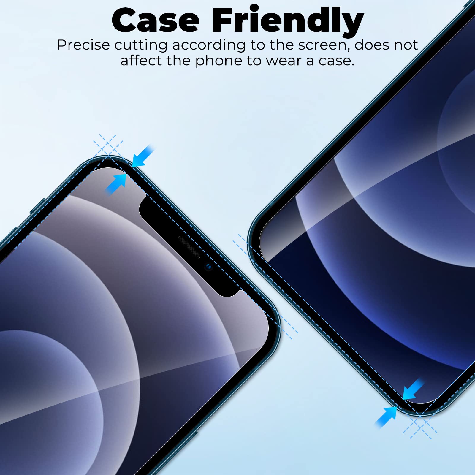 WHPXJY Privacy Screen Protector for iPhone 11 Pro Max & iPhone Xs Max (2 Pack), Tempered Glass Film with 28° Privacy Protection, Anti-Scratch, Easy Installation, Bubble-Free (Not for iPhone 11)