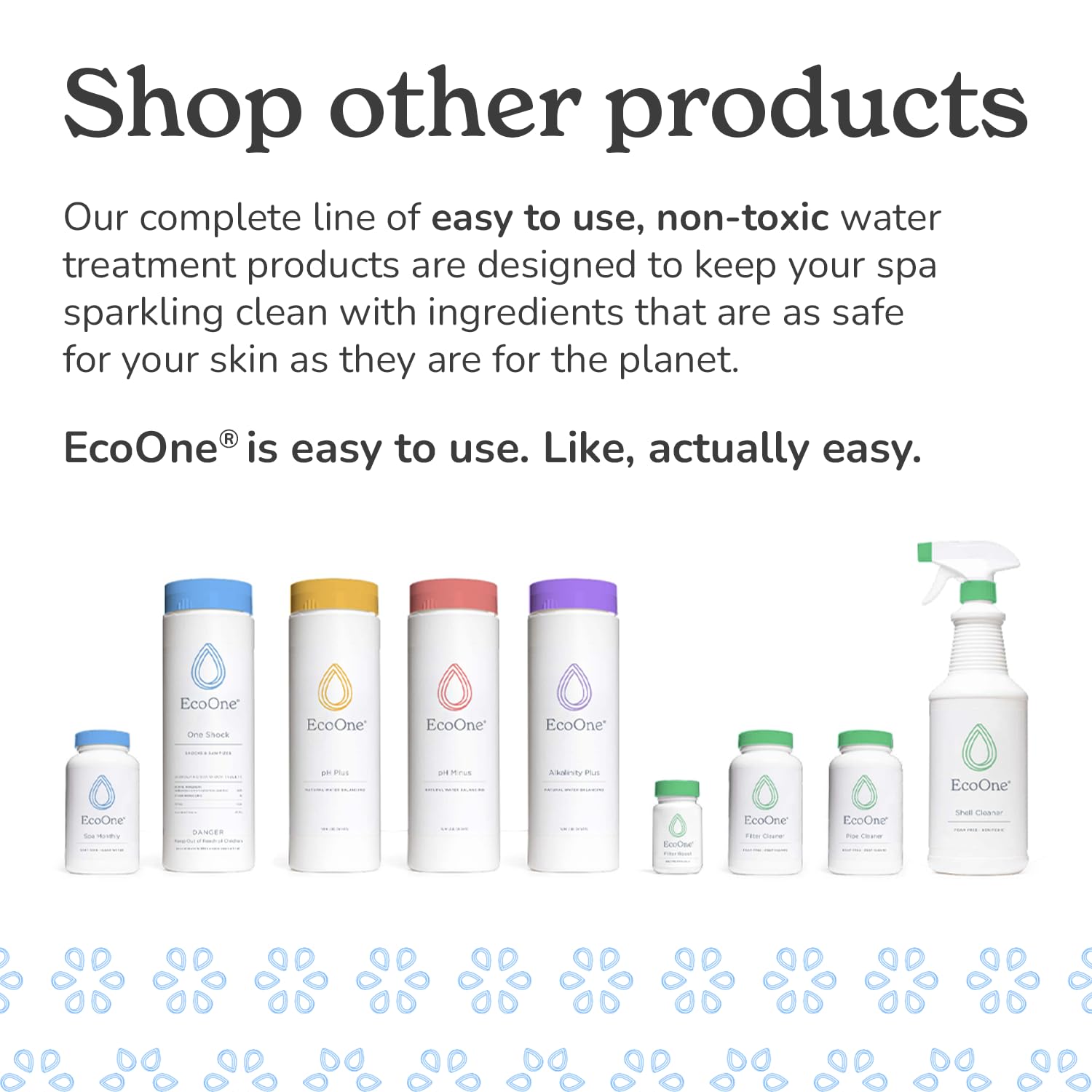 EcoOne Spa Monthly | Gentle All-Natural Spa Treatment | Conditioning Hot Tub, Pool, & Spa Cleaner | Above, In-Ground, or Inflatable Hot Tub Cleaner Stabilizes pH & Alkalinity, 8 Oz, (1-Pack)