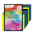 Magtech Magnetic Photo Pocket Picture Frame, White, Holds 2.5 x 3.5 Inches Photos, 10 Pack, Made in the USA (12310)