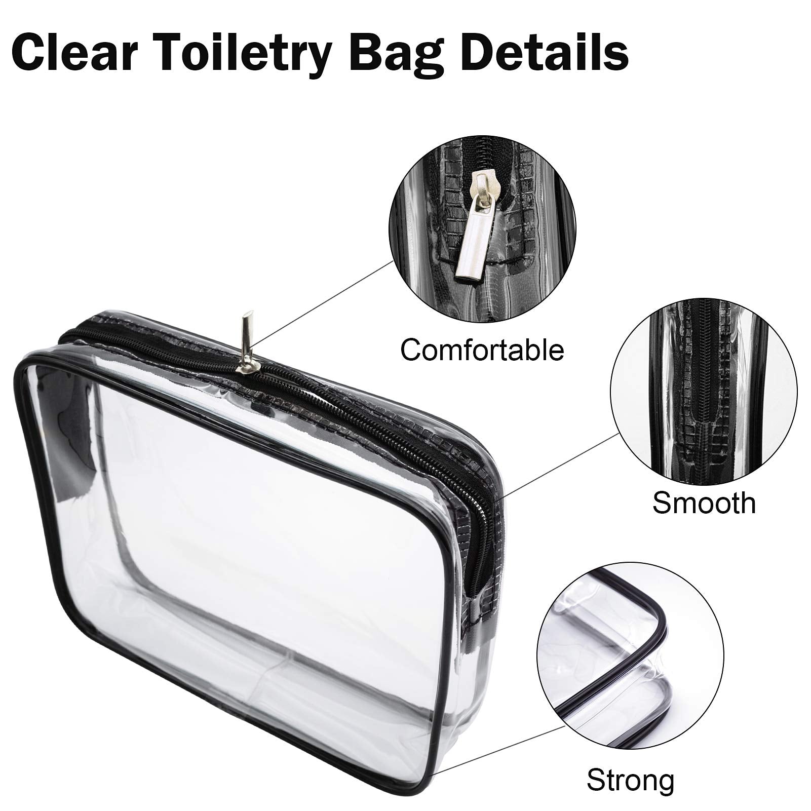 Cosywell Travel Size Bottles for Toiletries 13 Pack 2oz TSA Approved Toiletry Bottles Leak Proof Travel Kit for Women Men TSA Clear Toiletry Bag Shampoo Lotion Skincare Cosmetic Container