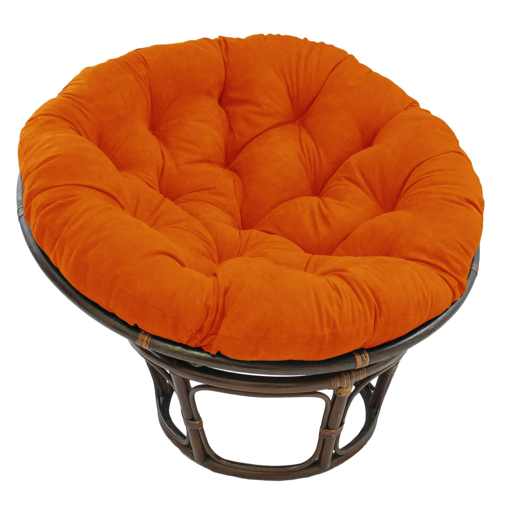 Blazing Needles Polyester Microsuede Papasan Cushion, 1 Count (Pack of 1), Aqua Blue