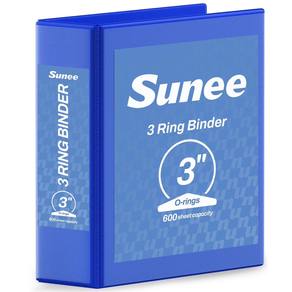 SUNEE 3 Ring Binder 1/2 Inch 1 Pack, Clear View Binder Three Ring PVC-Free (Fit 8.5x11 Inches) for School or Office Supplies, Black