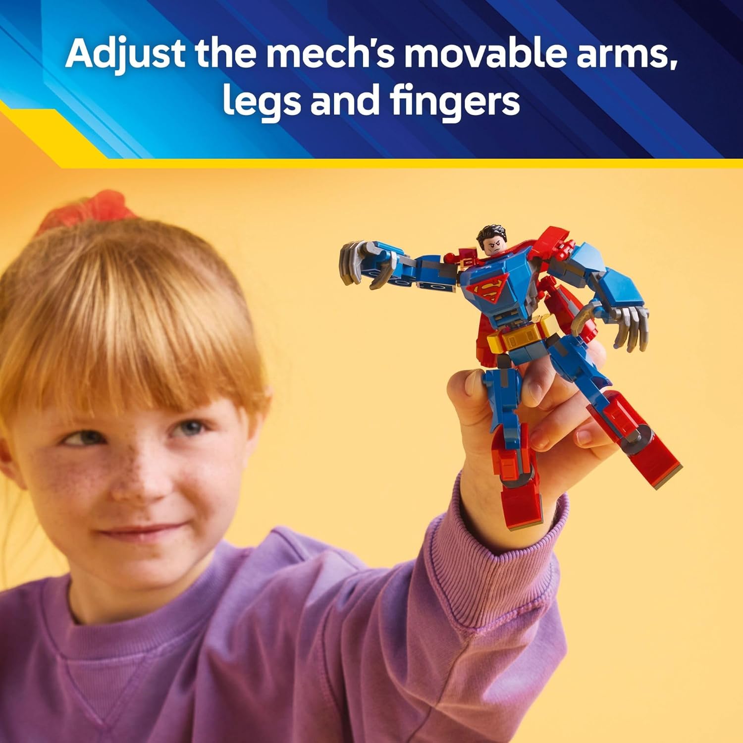 LEGO DC Superman Mech vs. Lex Luthor Building Toy - Superman Toy for Kids, Boys and Girls, Ages 6+ - Buildable Action Figure - Superhero Gift for Birthday - 76302