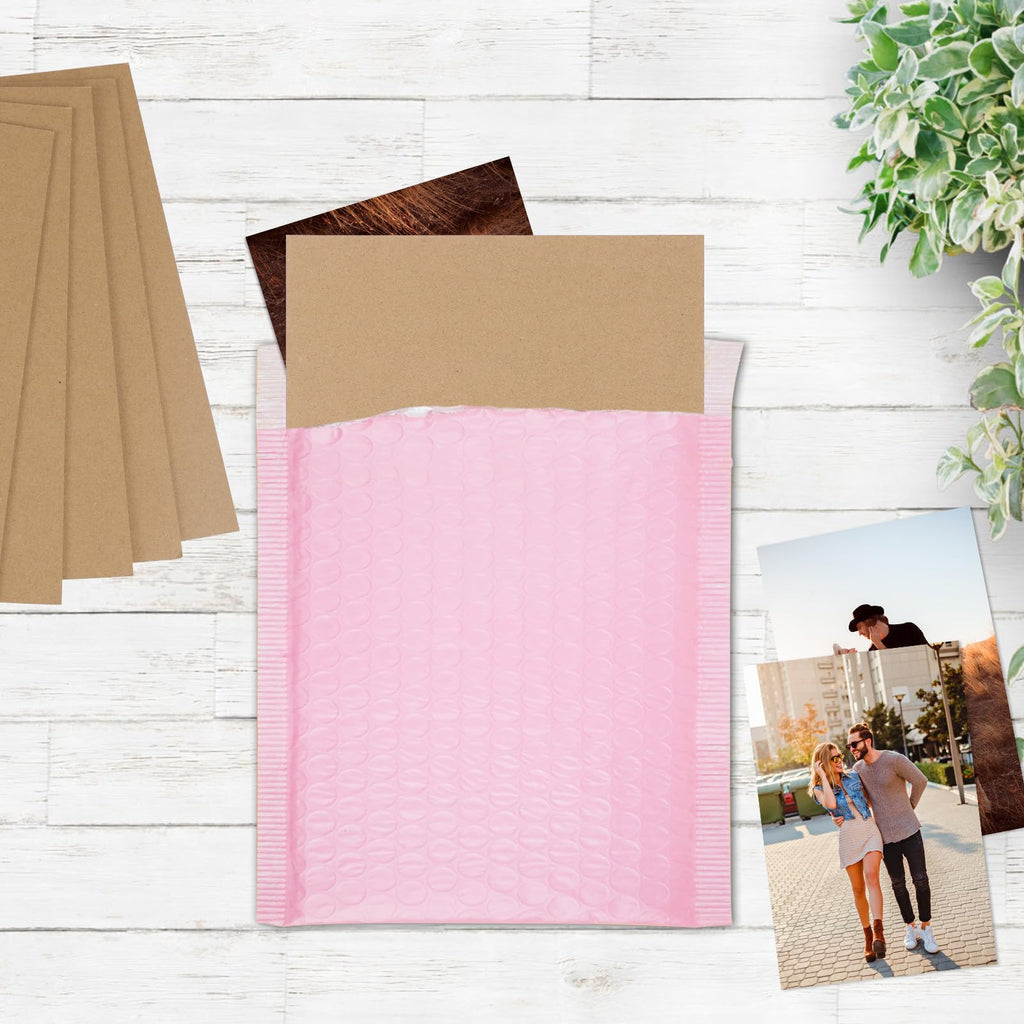 RLAVBL 200 Pack 3.5x4.5 White Corrugated Cardboard Sheets, Flat Cardboard Inserts for Shipping, Mailing, Packing, DIY Crafts