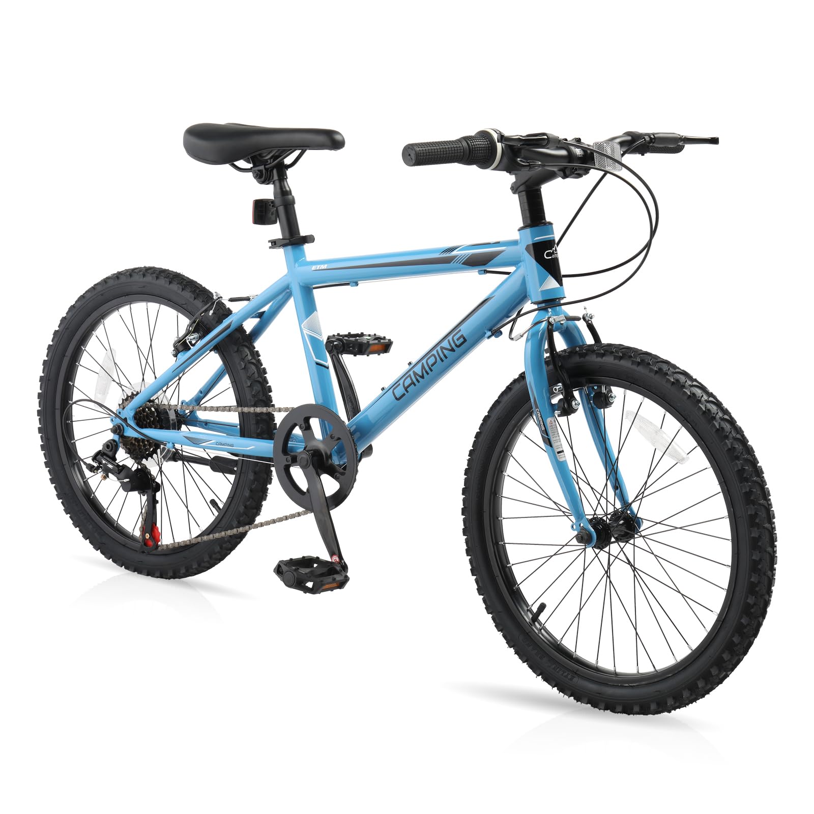 CamPingSurvivals 20/24/26 Inch Mountain Bike for Men/Women,Adult Bicycle | Professional 7or21 Speed Shifting, Dual Disc/V Brakes, Suspension Fork, Comfort Saddle, All-Terrain Tires & Pretty Look