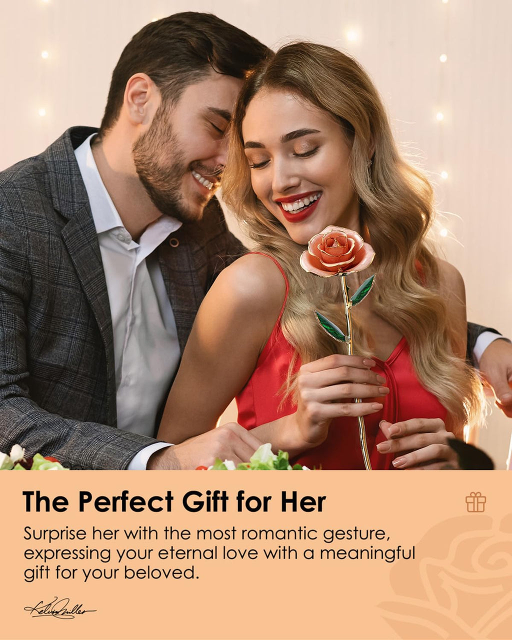24K Gold Dipped Real Rose – Handcrafted, Bold, One of a Kind – Romantic Gift for Her – Ideal for Birthday, Anniversary, Mother’s Day, Valentine’s (Black)