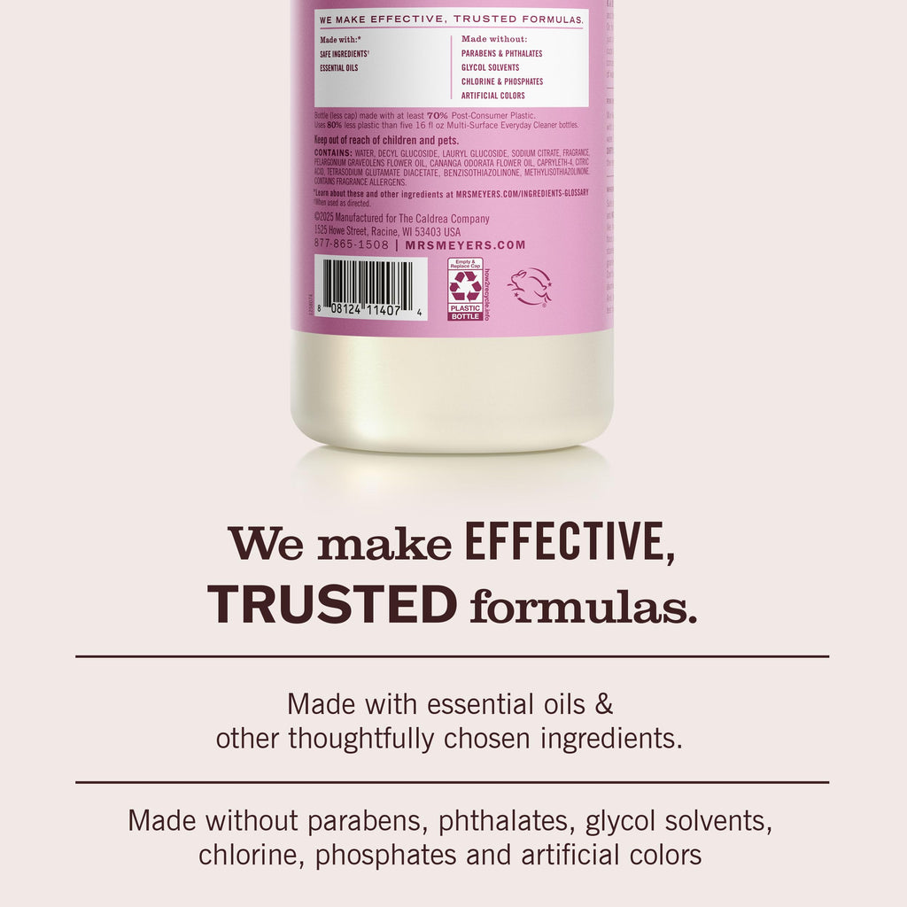 MRS. MEYER'S CLEAN DAY Multi-Surface Cleaner Concentrate, Use to Clean Floors, Tile, Counters, Lavender, 32 fl. oz