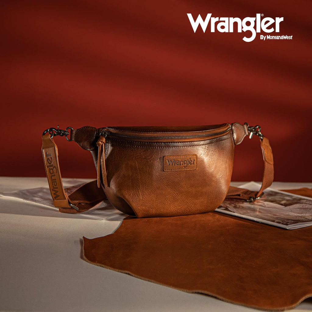 Wrangler Crossbody Bags for Women Large Fanny Packs Bum Bag Travel Belt Bags Sling Purse