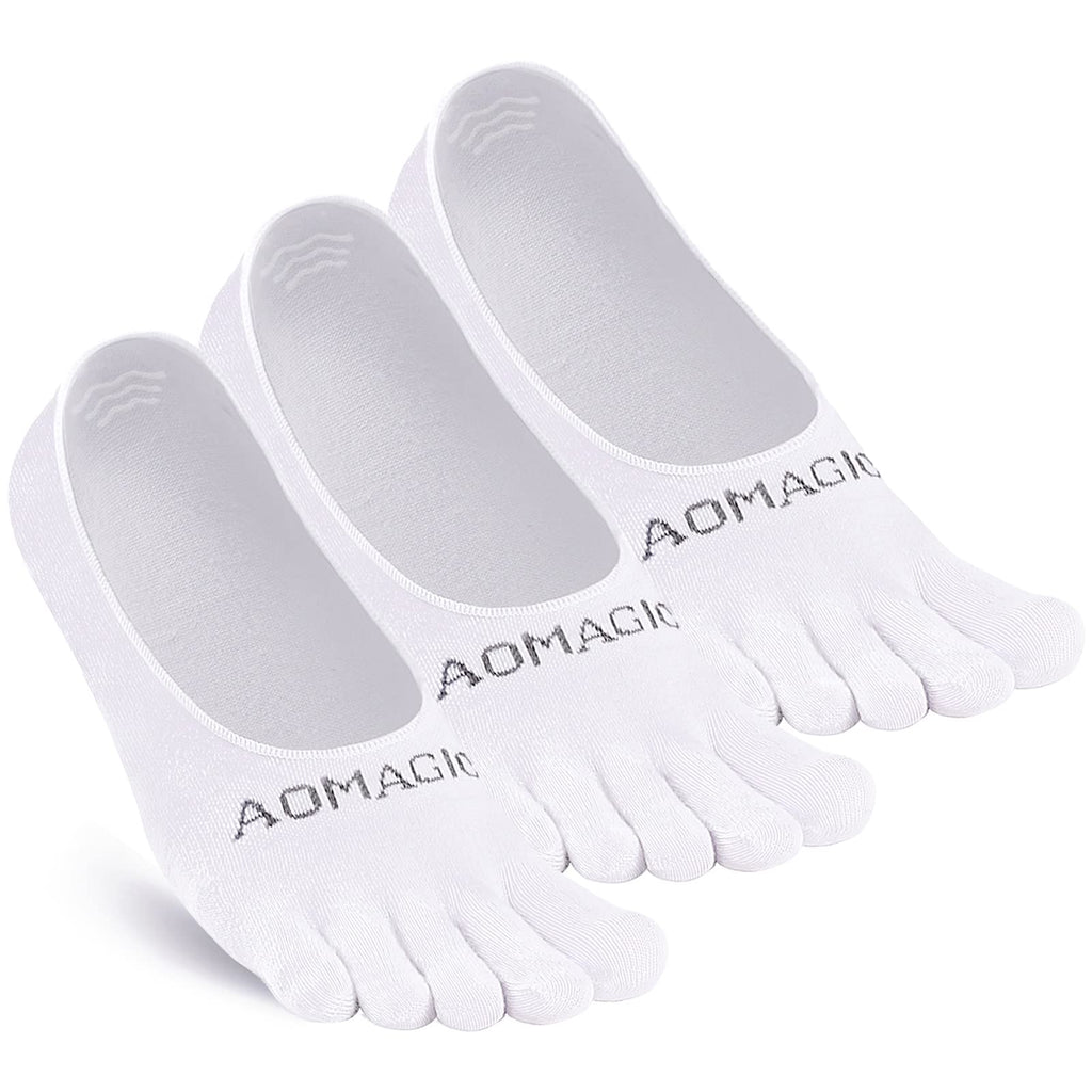 Toe Socks No Show for Women & Men Running Five Fingers Athletic Invisible Liner Socks, Moisture Wicking