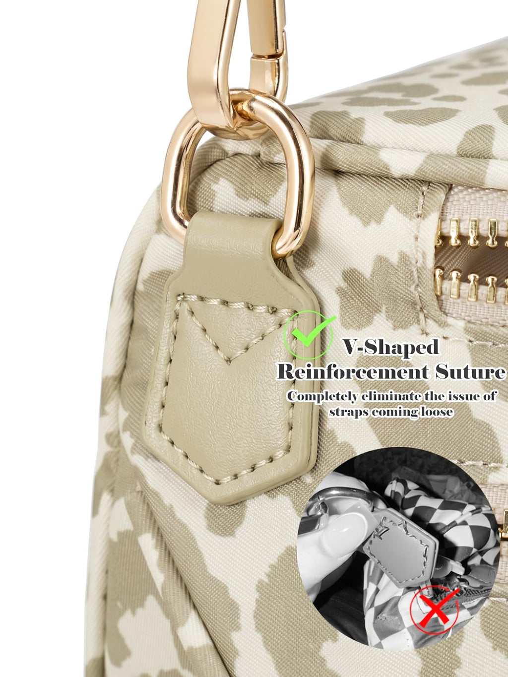 Pure Colour Crossbody Bag Bum Bag for Women,Spacious Purse Fanny Packs Belt Bag,Oversized Bum Bag (Bean Green Leopard Print Bum Bag)